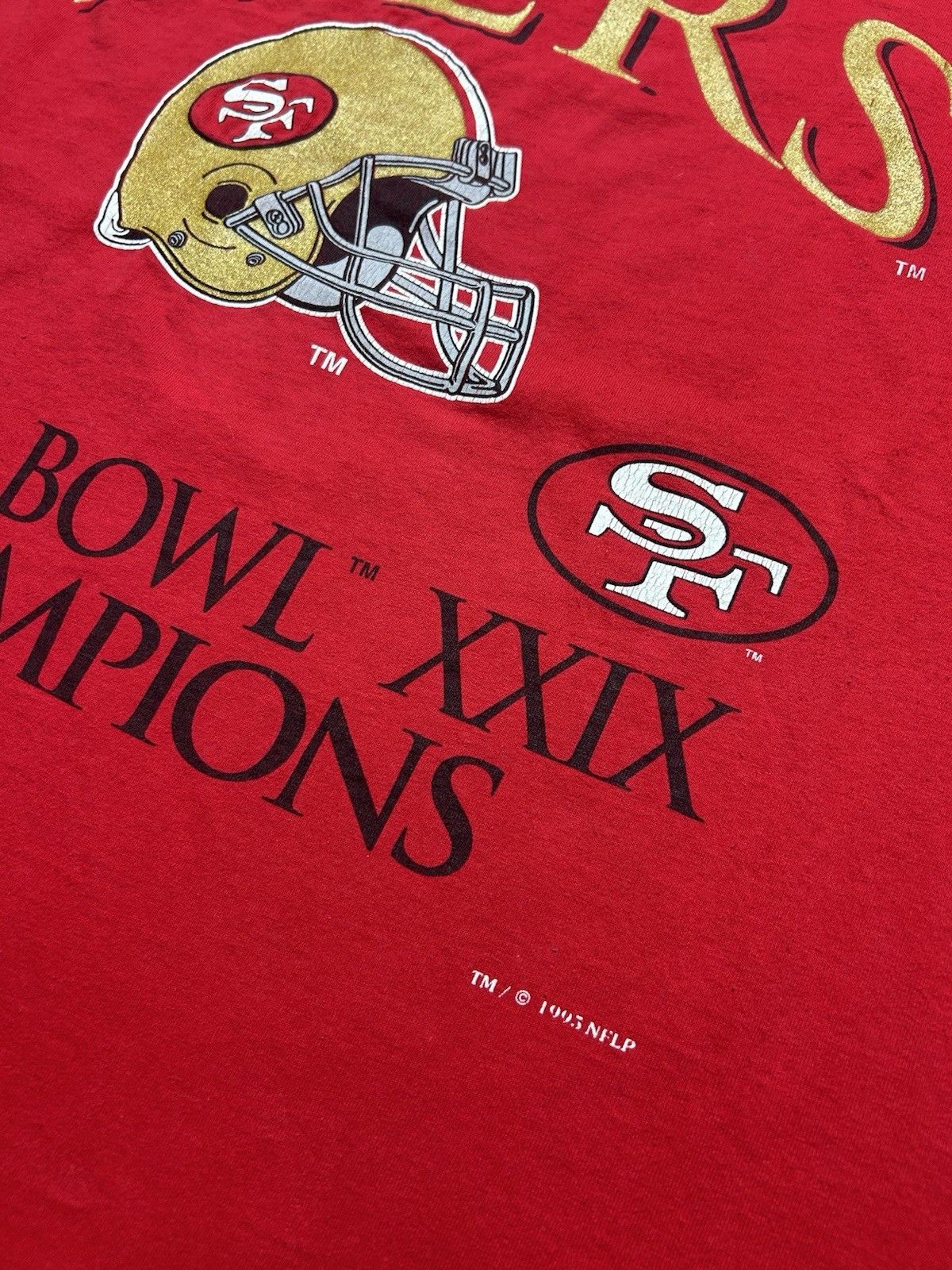Vintage Vintage 90s t shirt San Francisco 49ers Super Bowl champs XL Size US XL / EU 56 / 4 - 3 Thumbnail
