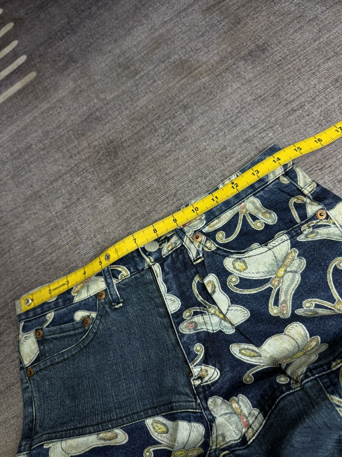 Kapital CHEVIGNON PACT WORK CUT AND PAST DENIM PANTS Size US 29 - 12 Thumbnail