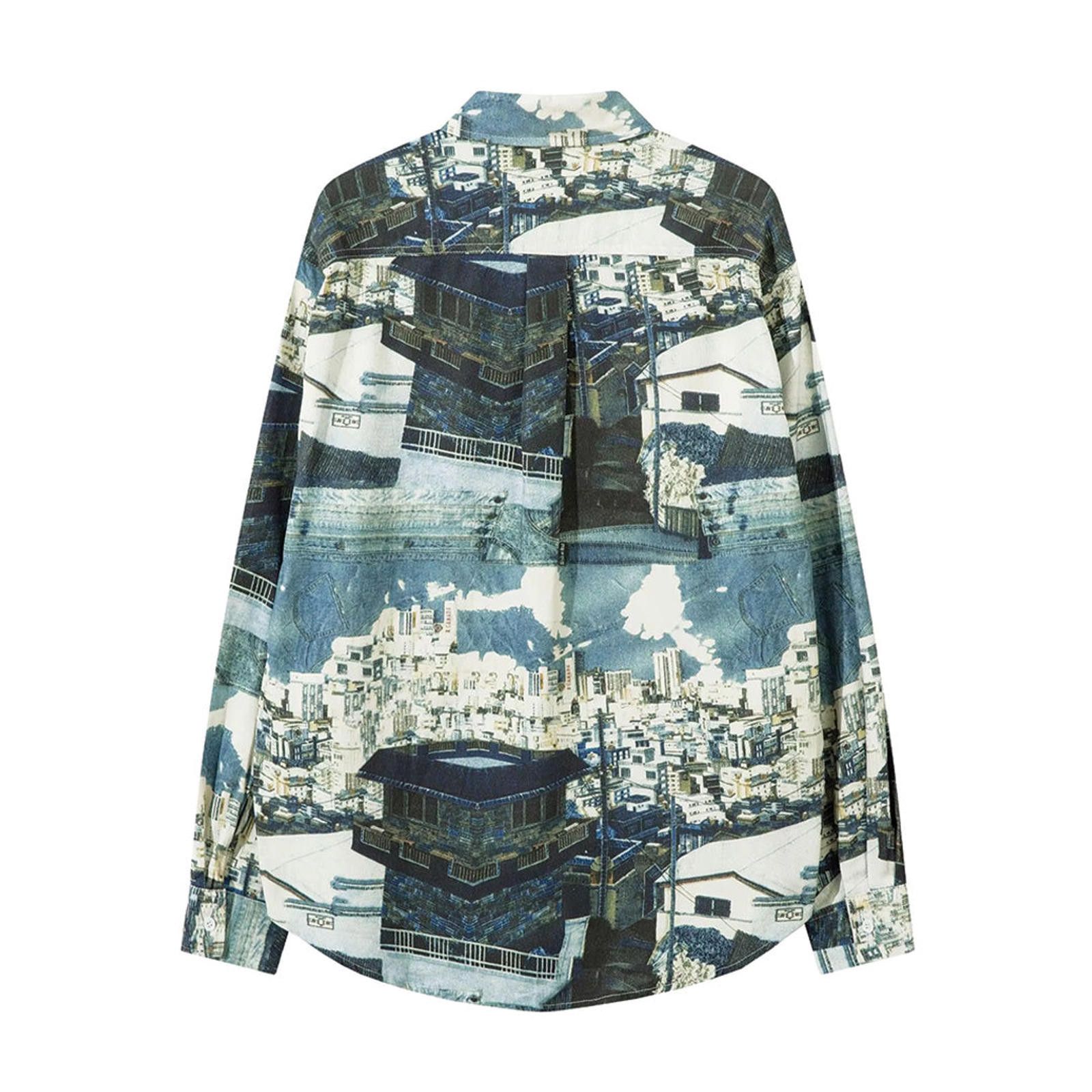 Japanese Brand Cyberpunk City Sky Long Sleeve Shirt Size US M / EU 48-50 / 2 - 2 Thumbnail