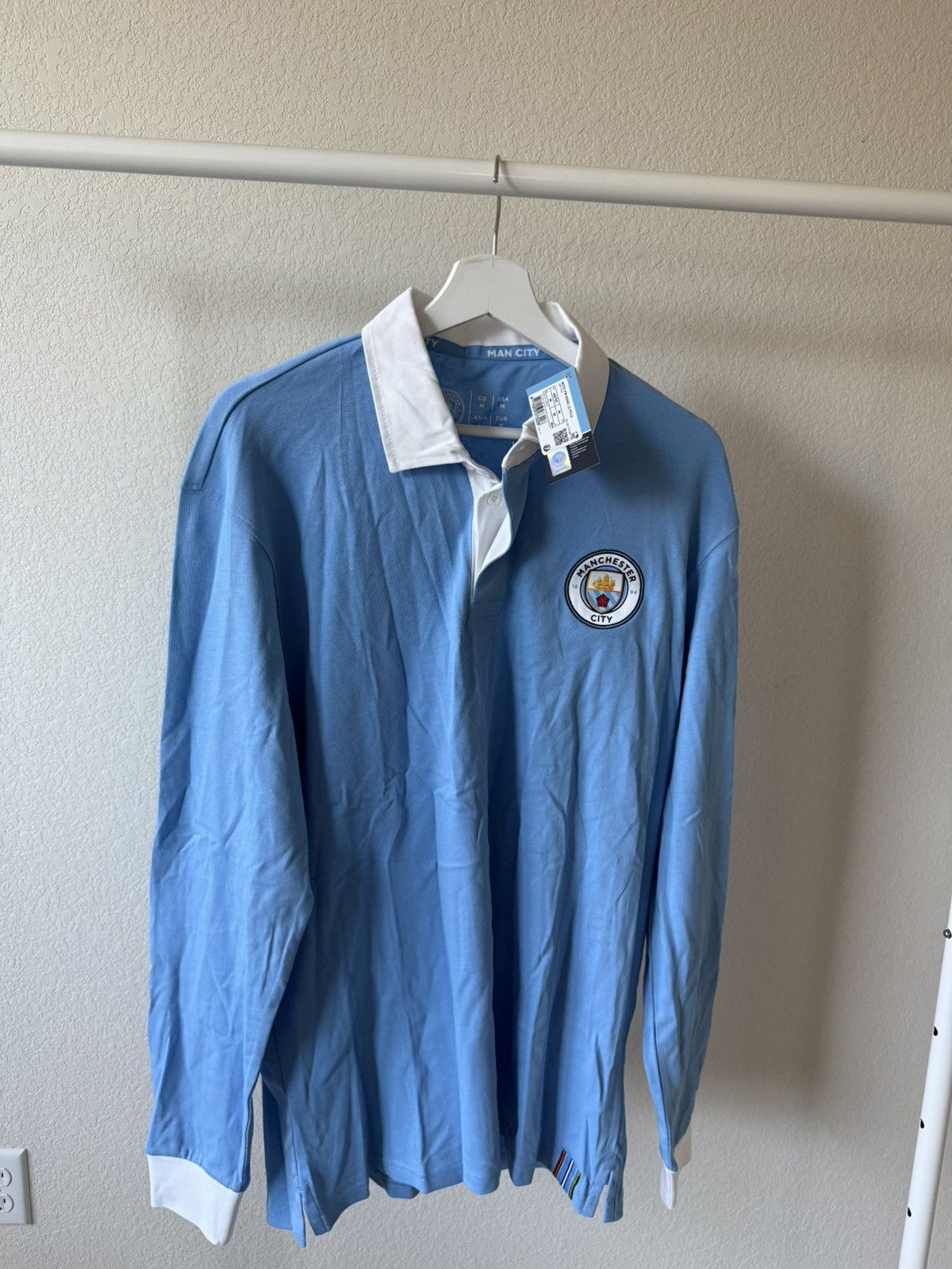 Other Manchester City Long Sleeve Logo Polo 👕 ⚽️ Size US M / EU 48-50 / 2 - 2 Thumbnail