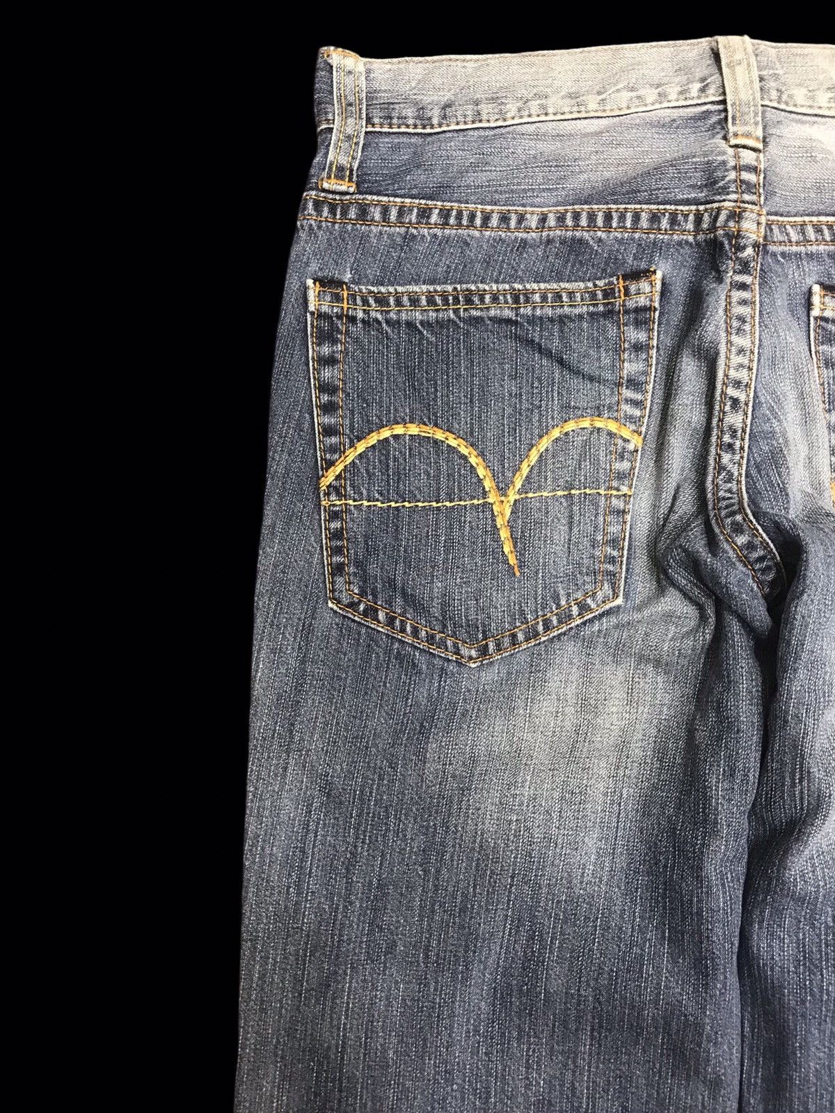 Edwin Gold Rush Edwin Medium Wash Distressed Denim F128 Size US 33 - 11 Thumbnail