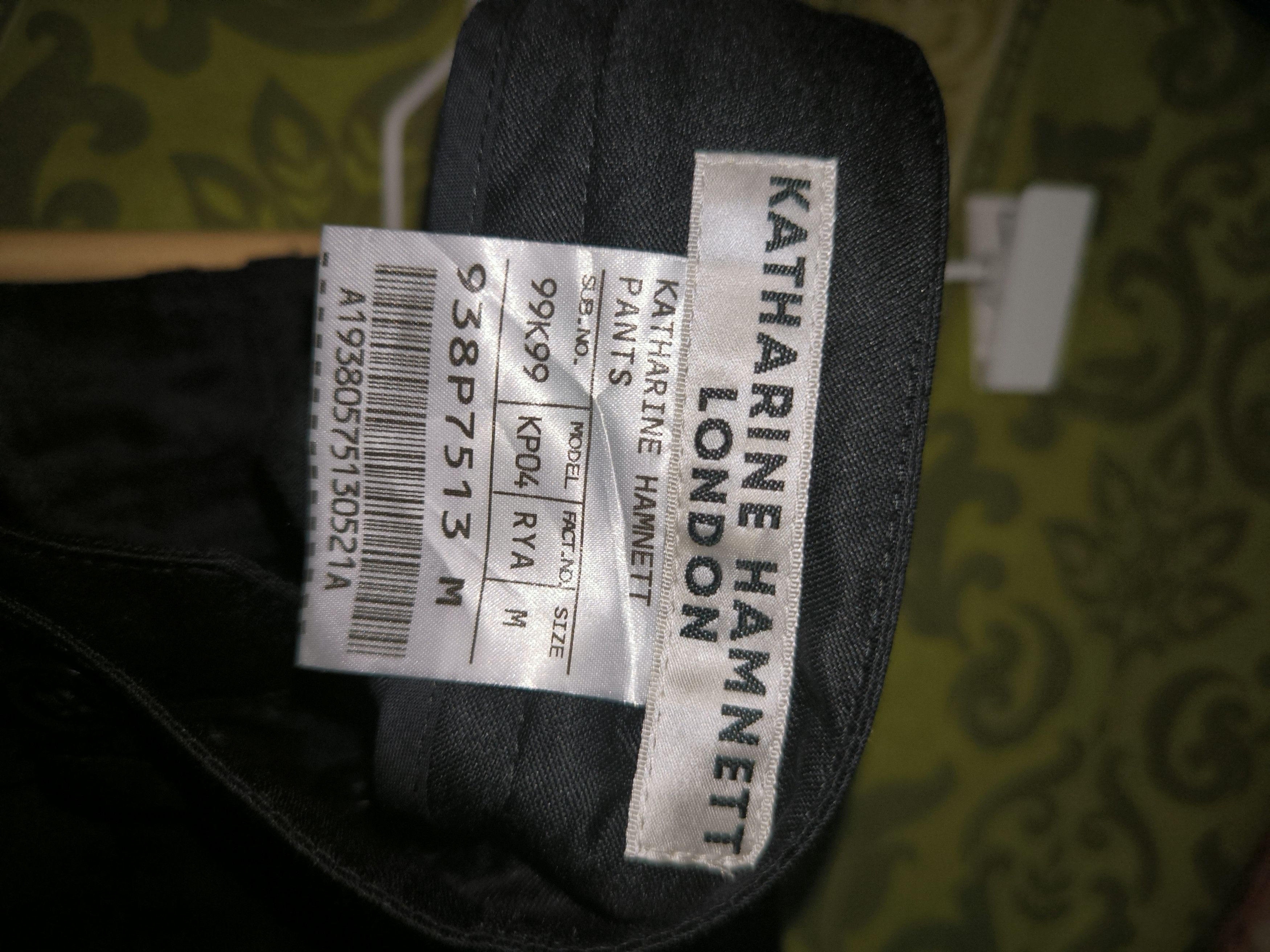 Designer × Katharine Hamnett London Wool Silk Black Pant Size US 32 / EU 48 - 8 Thumbnail