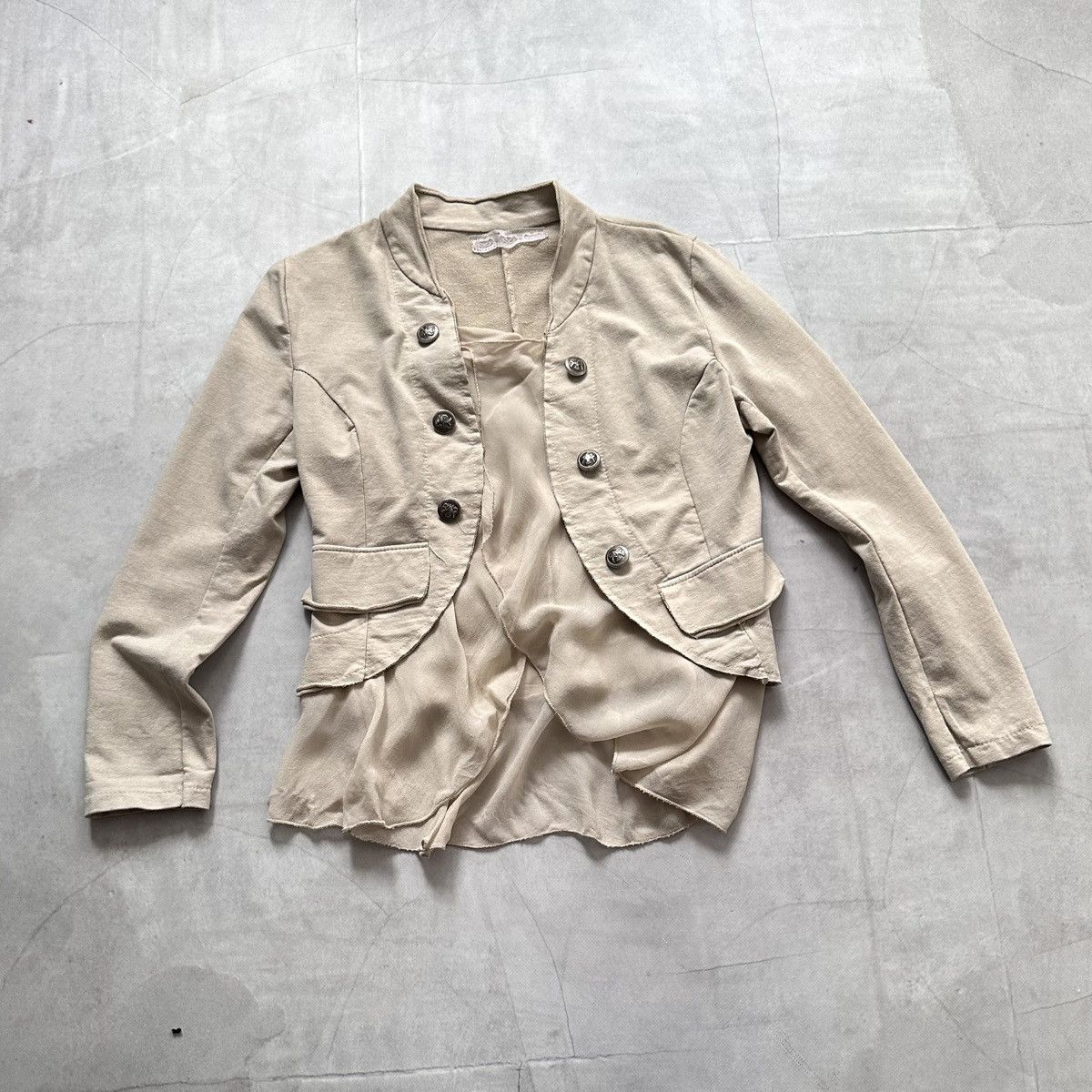 Hysteric Glamour × Undercover 00s Napoleon Military Jacket Mesh YSL LGB PPFM Vibe Size S / US 4 / IT 40 - 10 Thumbnail
