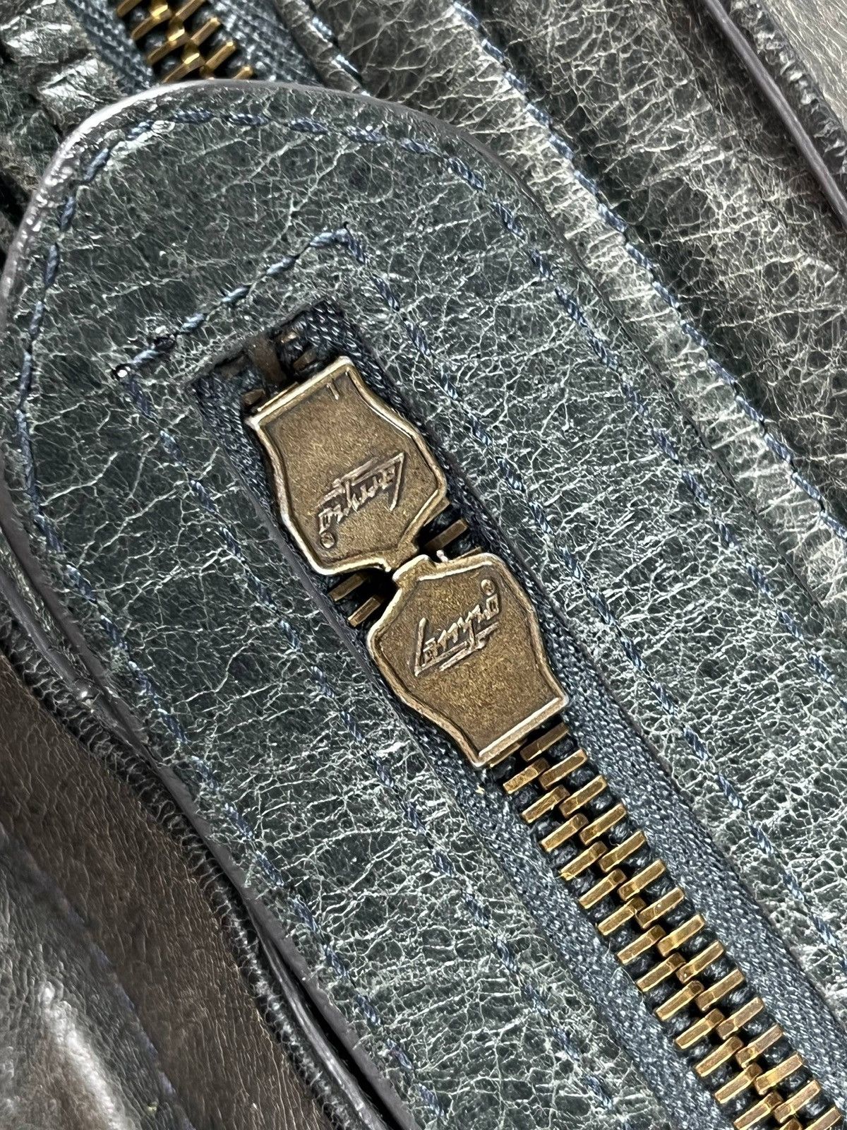 Balenciaga 2012 BALENCIAGA Black Lambskin Leather Motorcycle Velo Bag Size ONE SIZE - 11 Thumbnail