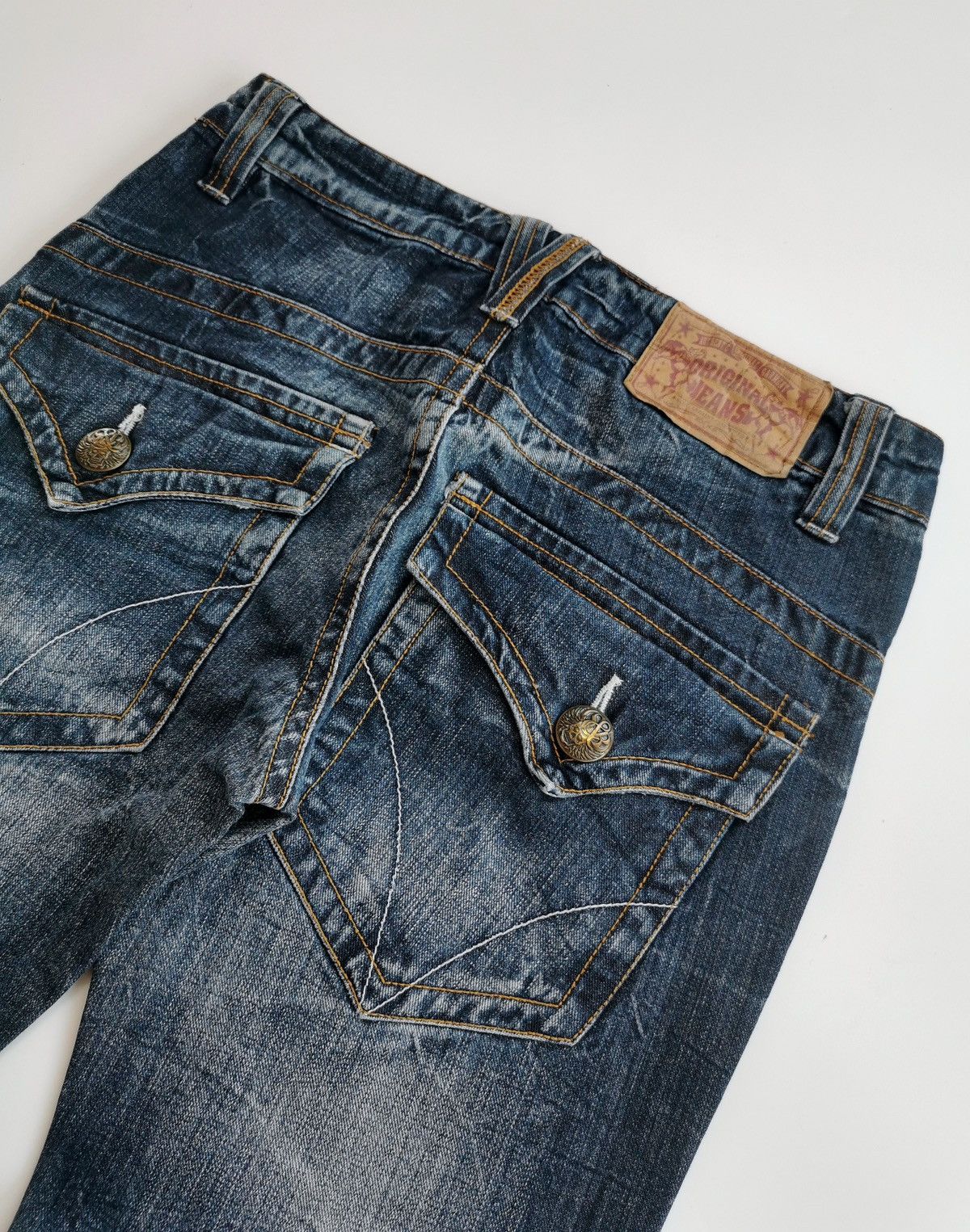Japanese Brand Bootcut Original Jeans Japan Distressed Clawmark Denim Size US 30 / EU 46 - 8 Thumbnail