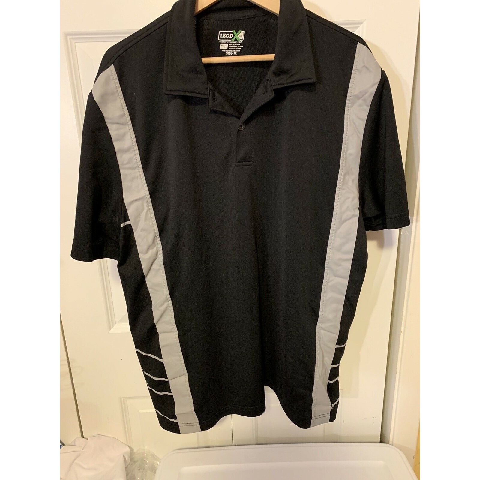 Izod IZOD Golf Men’s Sz XL Polo Shirt Black Cool-FX Extreme Funct Size US XL / EU 56 / 4 - 4 Thumbnail