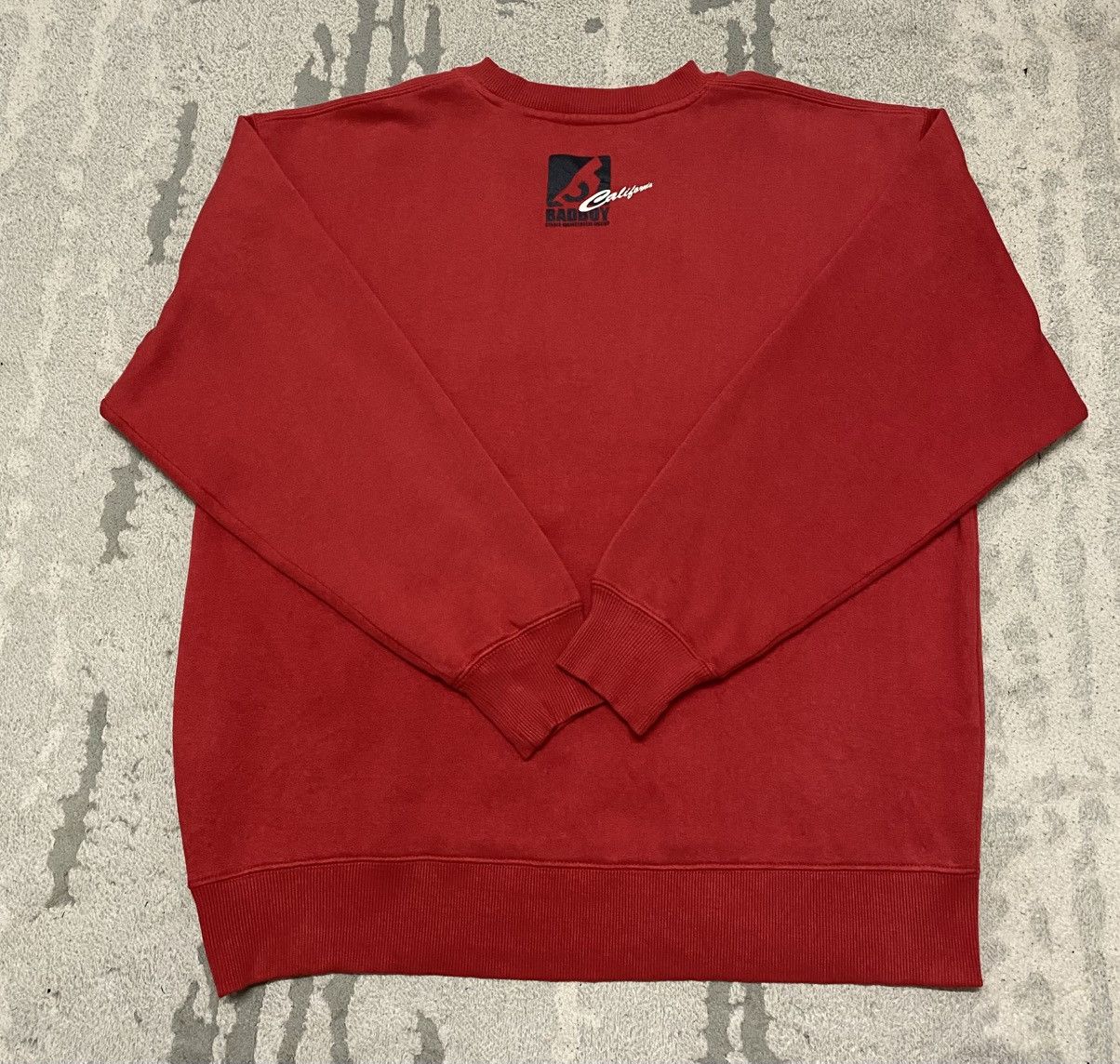 Japanese Brand Vintage Rap Tees BADBOY 82 California Sweatshirt Red Colour Size US XL / EU 56 / 4 - 7 Thumbnail