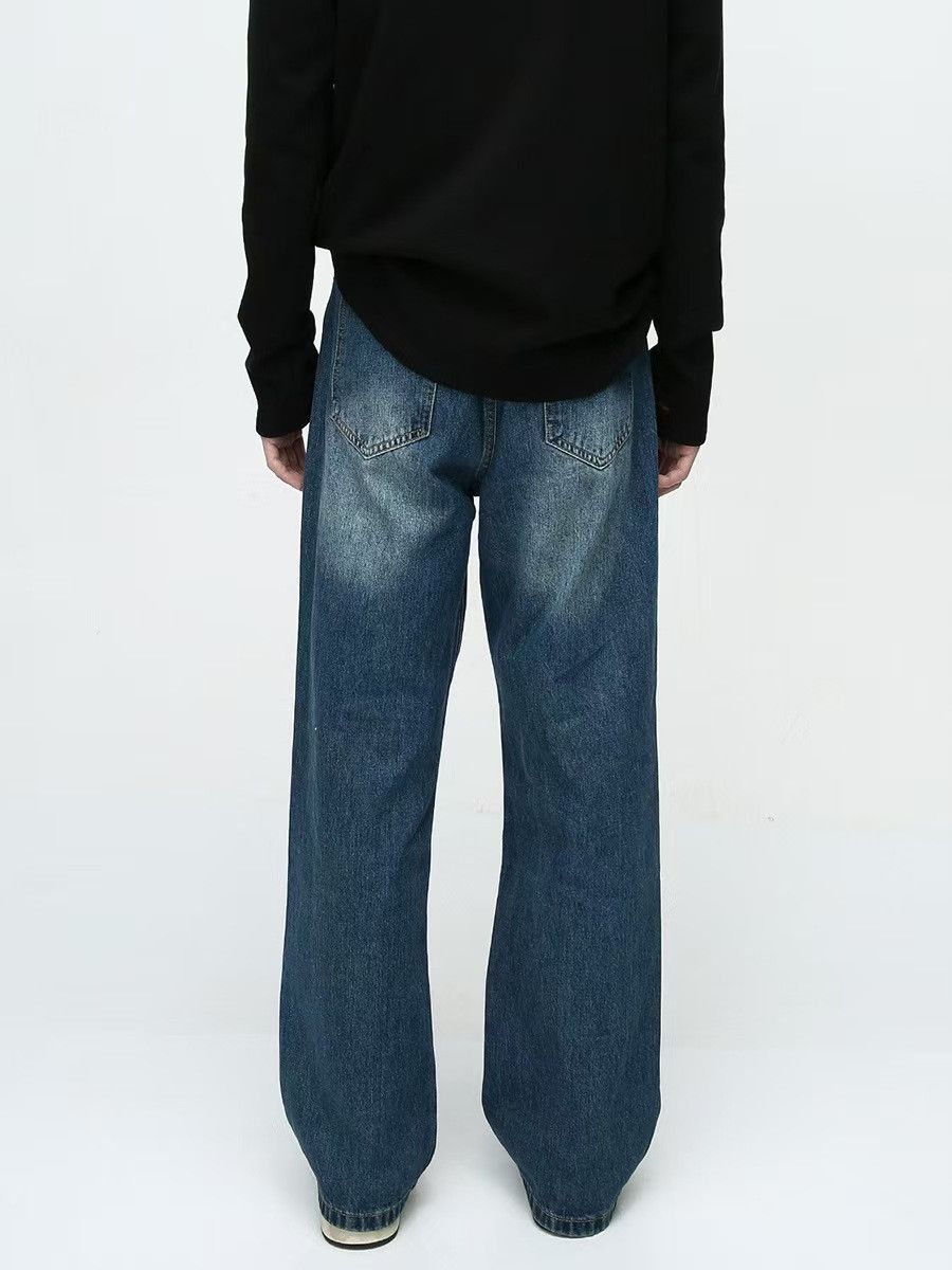 Japanese Brand × Jean Vintage High Street Spliced Loose Straight Jeans Size US 32 / EU 48 - 6 Thumbnail