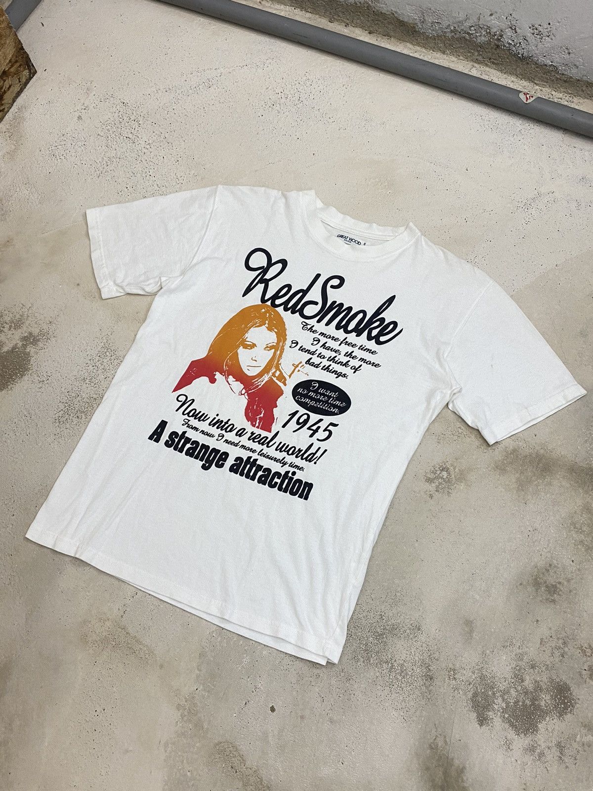 Hysteric Glamour × Japanese Brand × Vintage Vintage Great wood Japan Poem Red Smoke Strange Attraction Size US M / EU 48-50 / 2 - 2 Thumbnail