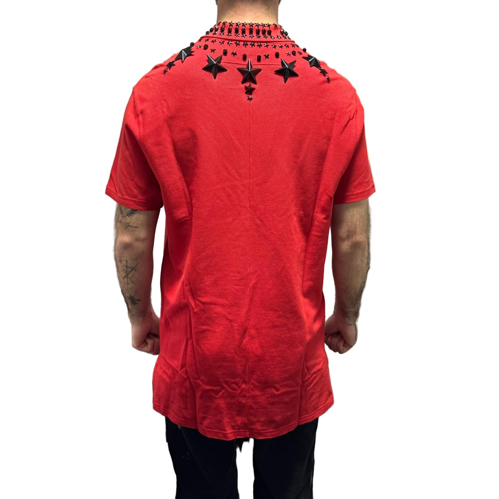 Givenchy Runway Red Swarovski Beads and Stars Polo Size US L / EU 52-54 / 3 - 4 Thumbnail