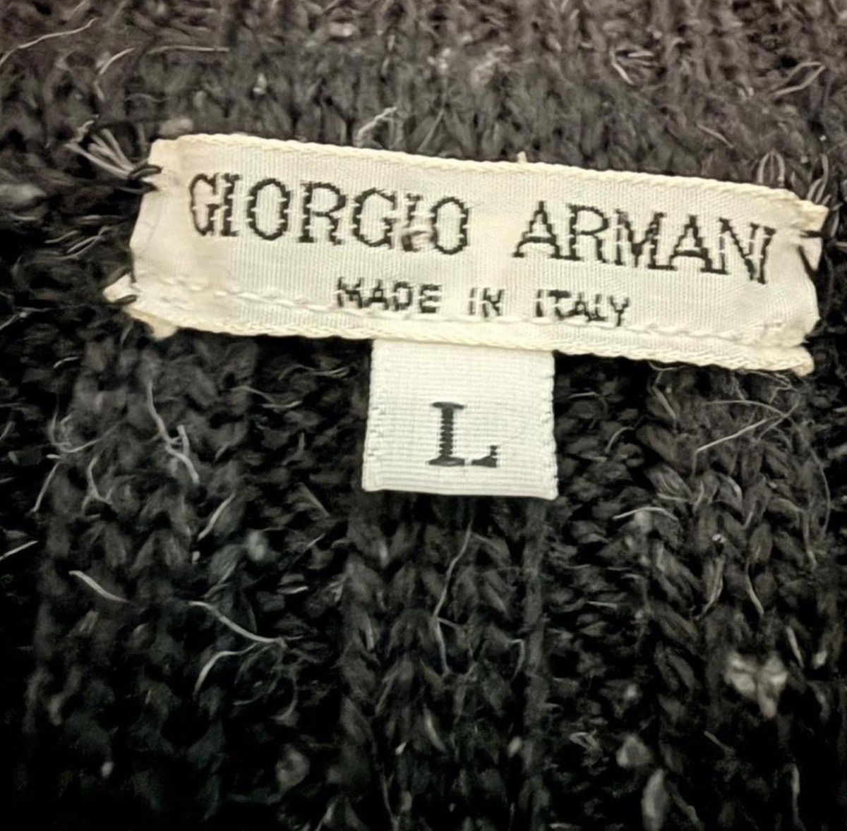 Giorgio Armani Vintage 1980s Giorgio Armani Wool Silk Sweater Size US L / EU 52-54 / 3 - 1 Thumbnail