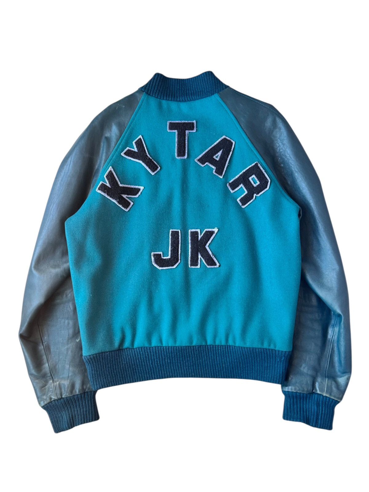 Raf Simons AW2002 Raf Simons Virginia Creeper Blue Runway VarsityJacket Size US L / EU 52-54 / 3 - 2 Thumbnail