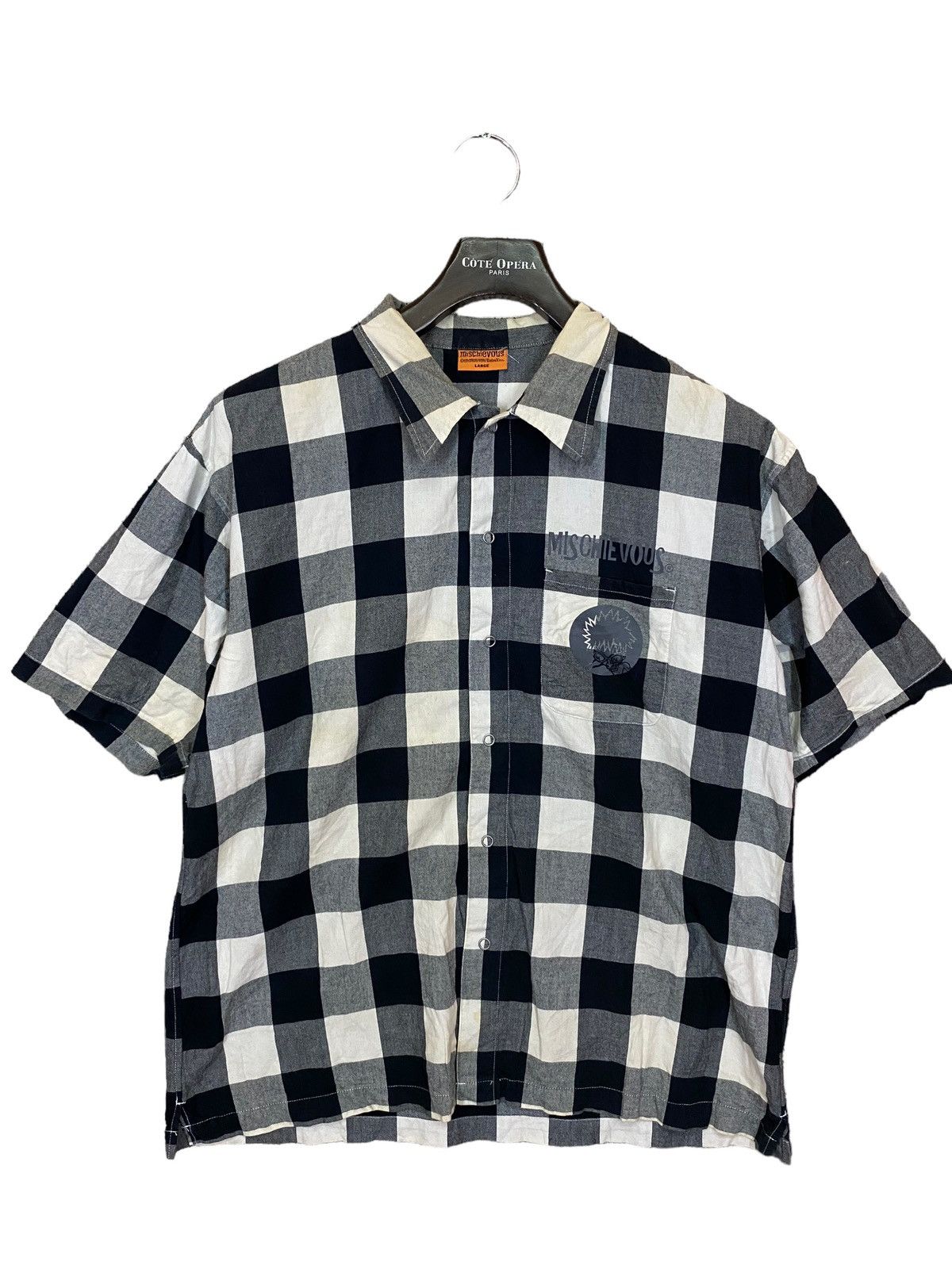 Anime × Japanese Brand × Vintage Mischievous big printed shirt button ups Size US L / EU 52-54 / 3 - 2 Thumbnail