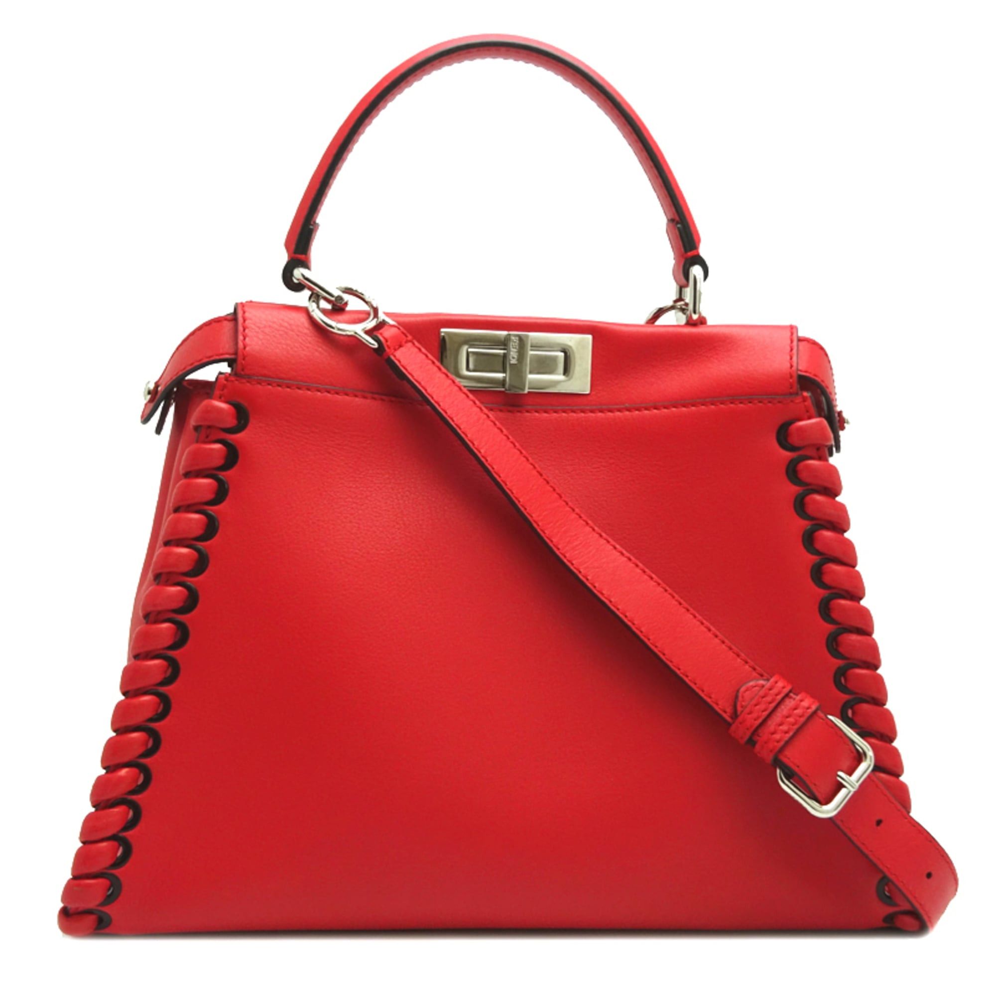 Fendi Fendi Peekaboo Selleria Women's Handbag 8BN290-7G2-168-089Z1 Leather Red Size ONE SIZE - 1 Thumbnail