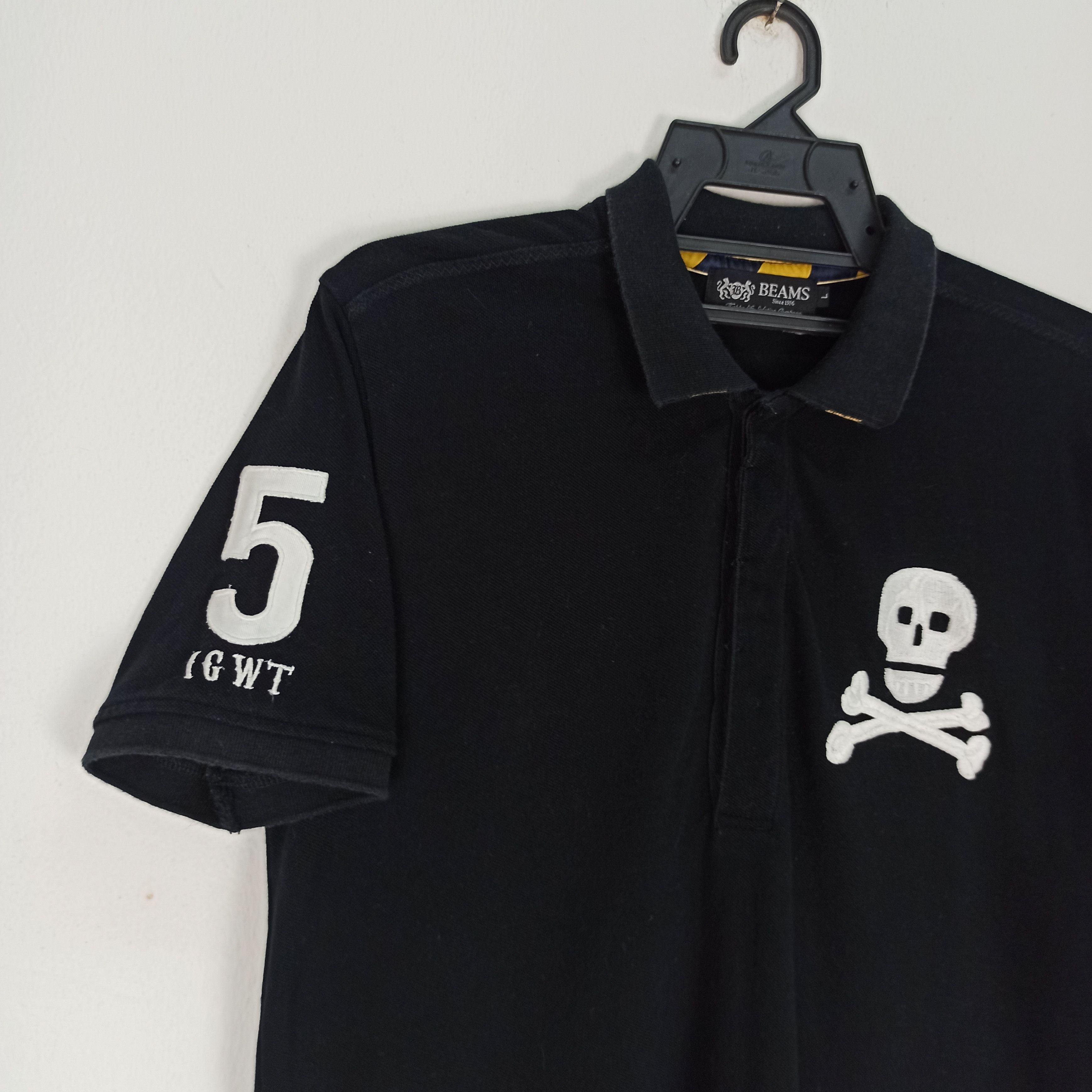 Beams Plus Rare Beams Skulls Logo Polo Tshirt Size US M / EU 48-50 / 2 - 2 Thumbnail