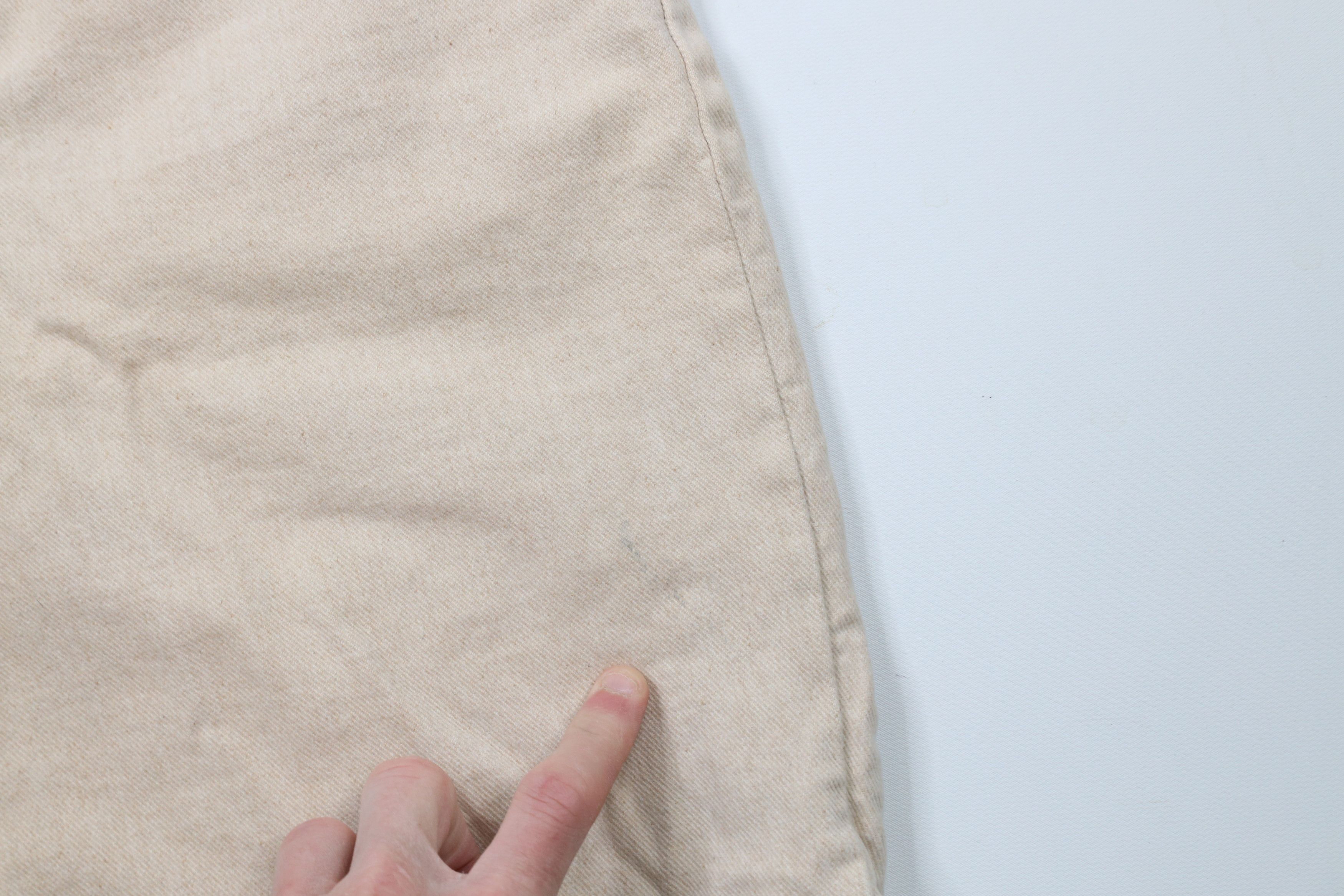 Levi's × Vintage Vintage 90s Levis Silvertab Denim Shorts Jorts Beige USA Size US 32 / EU 48 - 5 Thumbnail