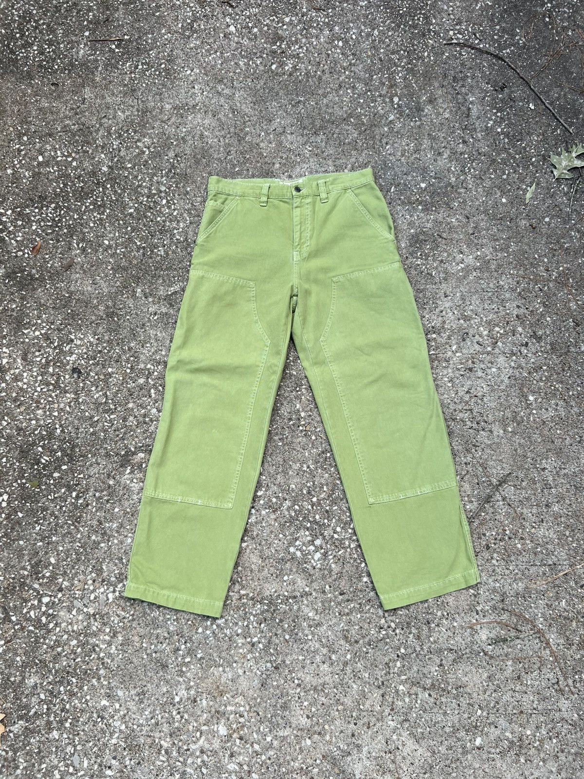 Stussy Lime Double Knee Carpenter Pants