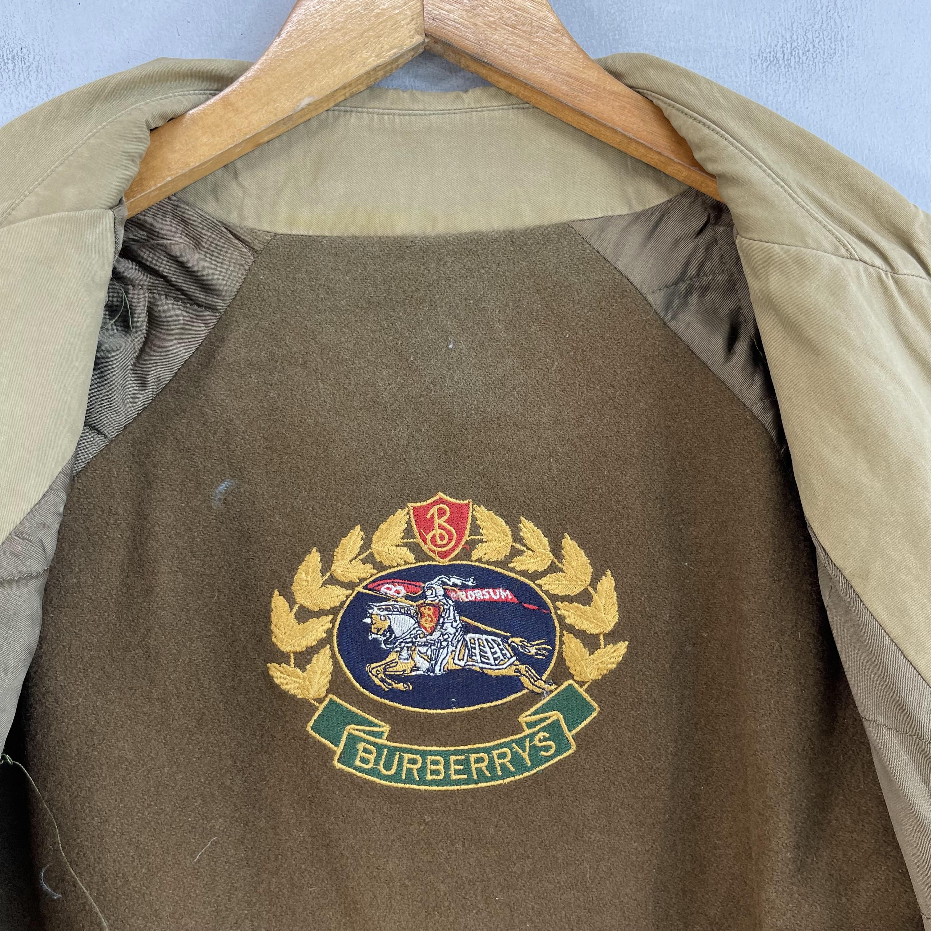 Burberry × Vintage Vintage 90s BURBERRYS Diamond Quilted Wool Jacket Size US L / EU 52-54 / 3 - 2 Thumbnail