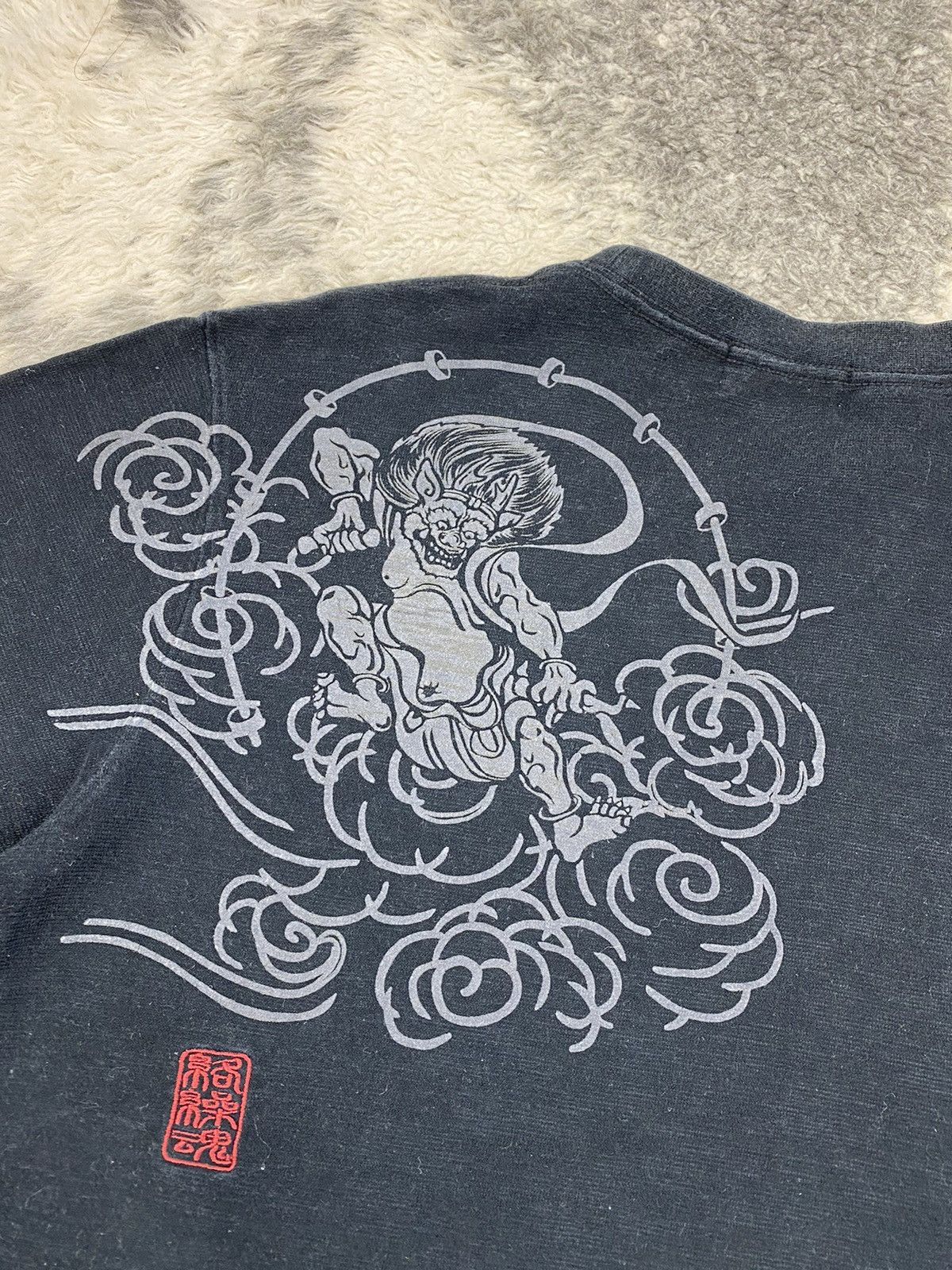 Japanese Brand KARA KURI TAMASHI Dragon Japanese Classic Sukajan Tshirt Size US M / EU 48-50 / 2 - 8 Thumbnail