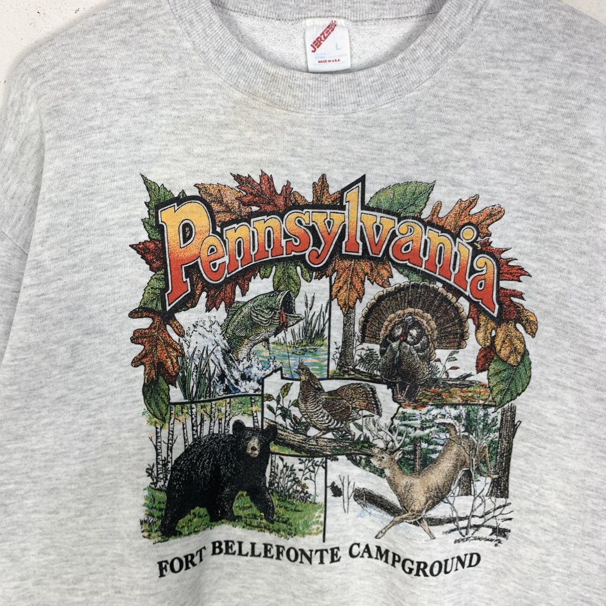Vintage Vintage 90s Pennsylvania Animal Graphic Big Logo Sweatshirt Size US M / EU 48-50 / 2 - 6 Thumbnail