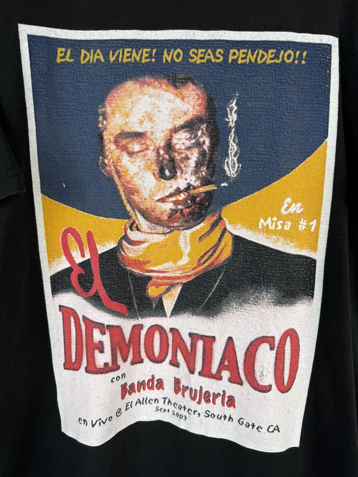 Band Tees 00s Brujeria Demoniaco M.W.O.B.H.M. Metal Band T-Shirt M Size US M / EU 48-50 / 2 - 2 Thumbnail