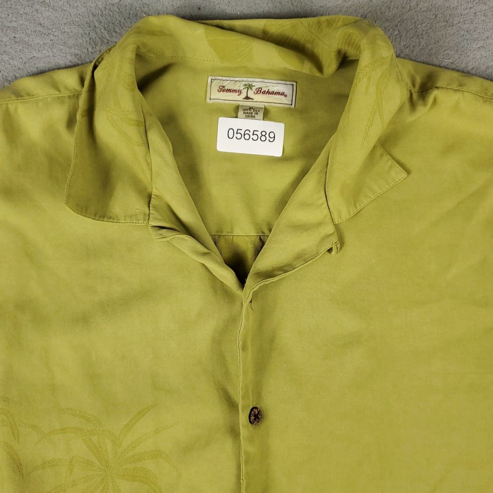 Tommy Bahama Tommy Bahama Hawaiian Button-Up Shirt Mens XL Yellow Linen Short Sleeve Size US XL / EU 56 / 4 - 2 Thumbnail