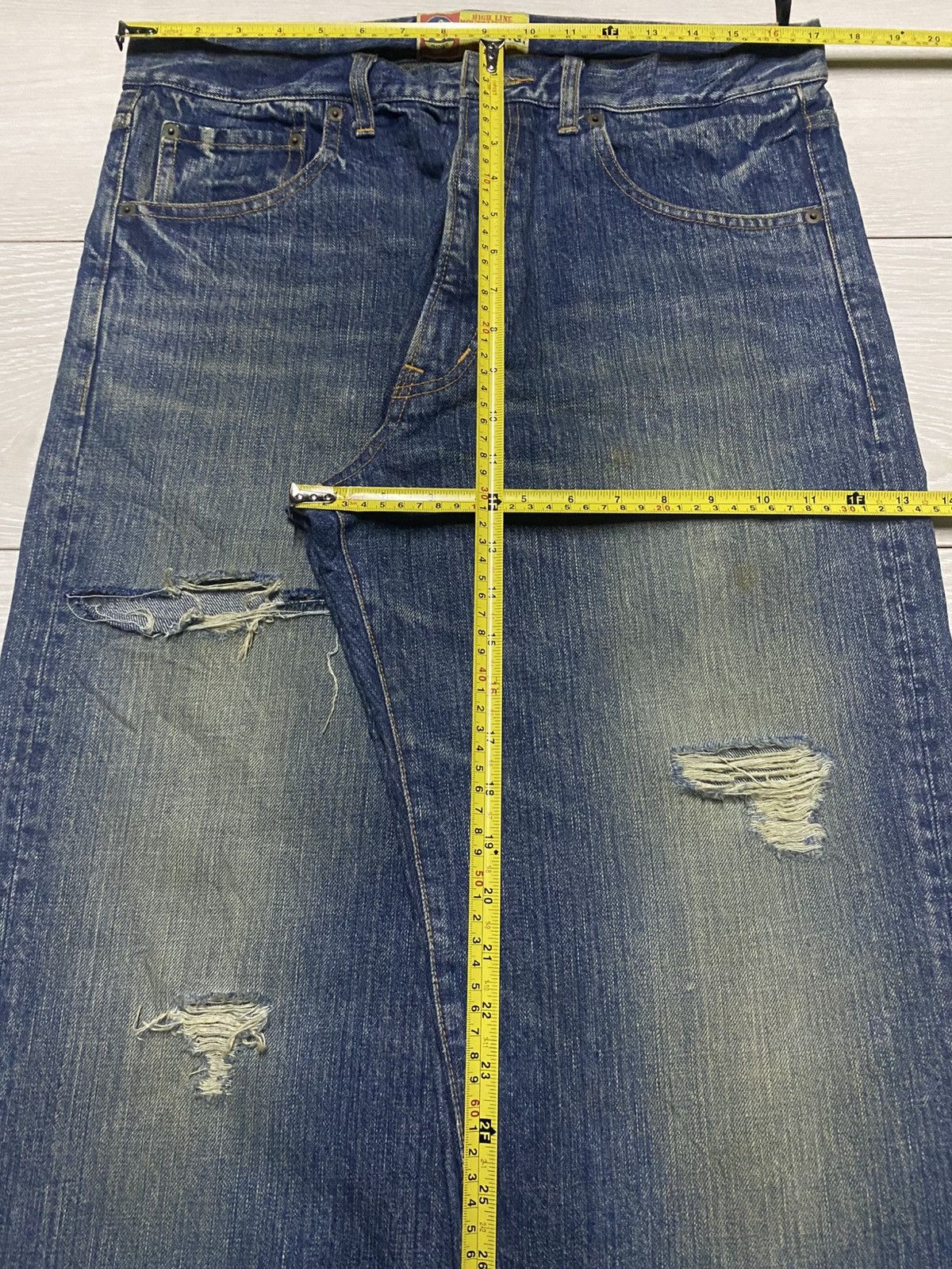 Japanese Brand Japan Brand Montaineering Mud wash Distressed Baggy Jeans Size US 34 / EU 50 - 8 Thumbnail