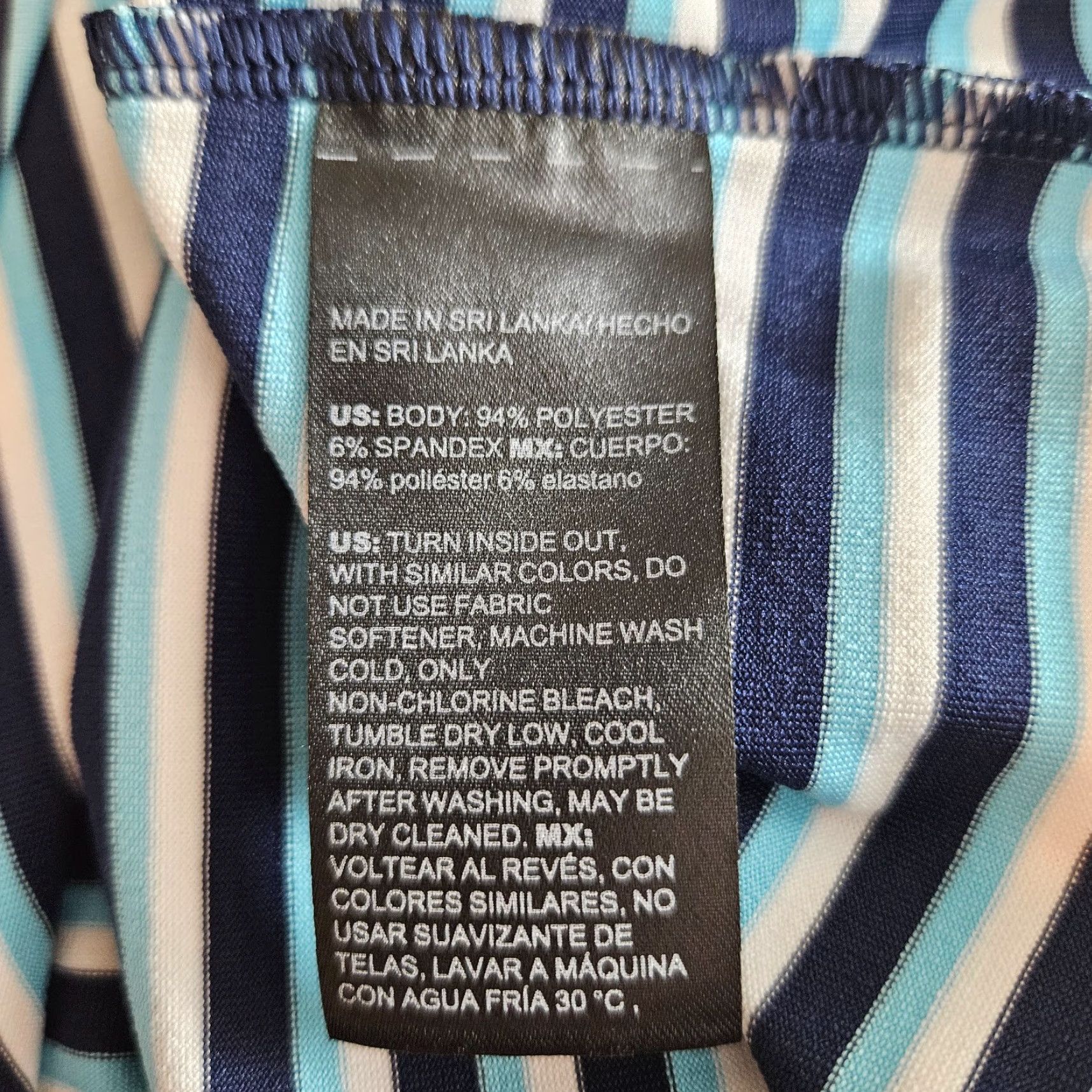 Vintage Chico's Women Top Blouse Shirt Shirt Chicos Womens Top Sz Large Blue White Striped Short Sleeve Pullover Collared Basic Vintage No N/A Size L / US 10 / IT 46 - 4 Thumbnail
