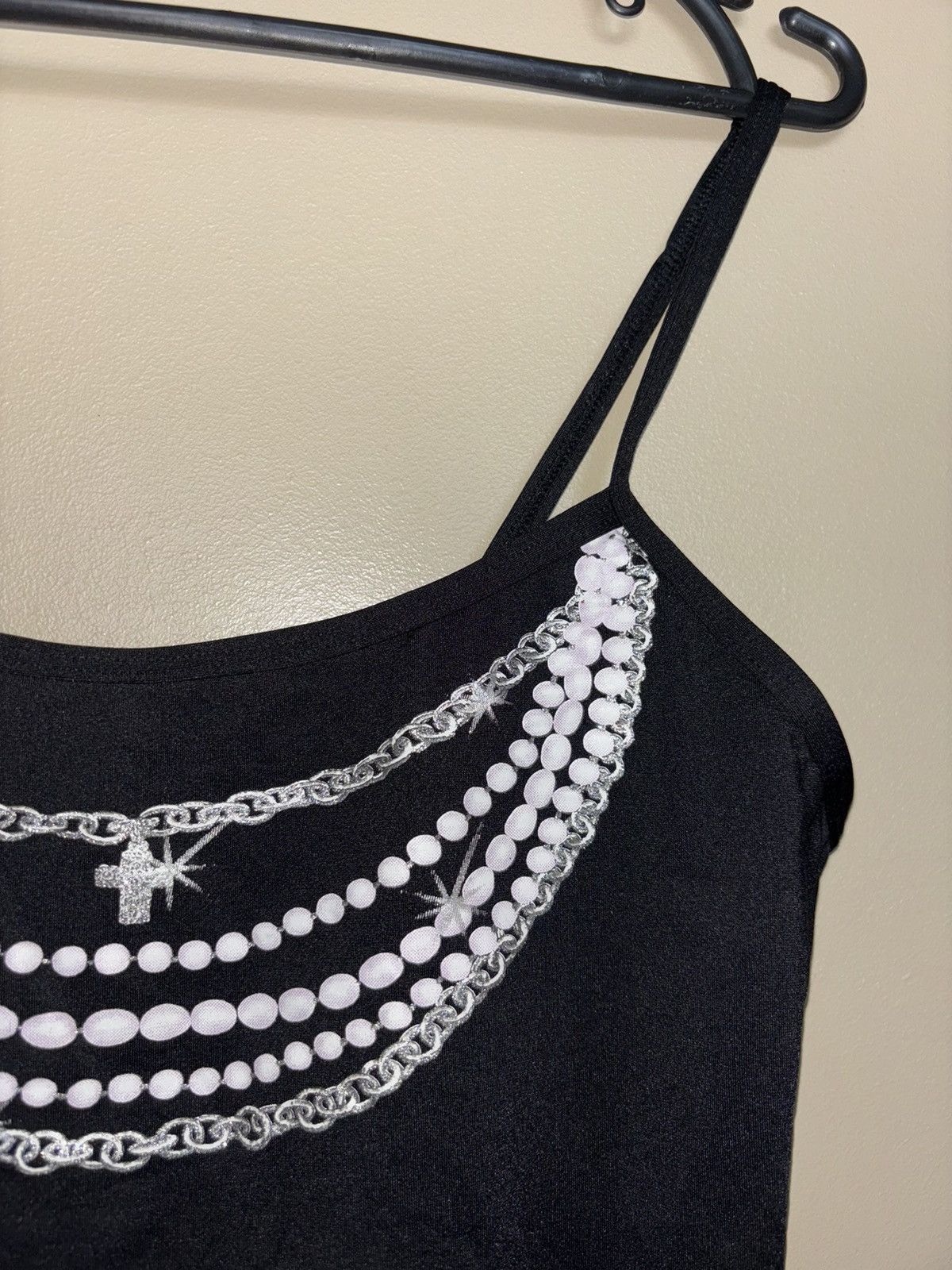Vintage PRINTED GLAMOUR JEWELRY TANK TOP 2000s Size S / US 4 / IT 40 - 7 Thumbnail