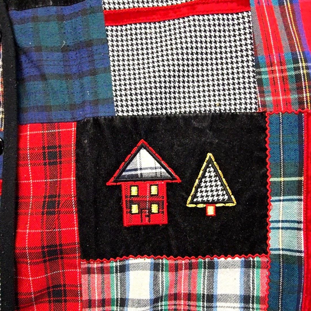 Vintage Vintage Koret Patchwork Vest Plaid Holiday 20W Christmas Size 3XL / US 20-22 - 7 Thumbnail