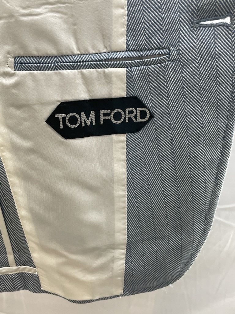 Tom Ford TOM FORD Spencer Basic Base D Silk Unlined Two Button Blazer Size 38R - 17 Thumbnail