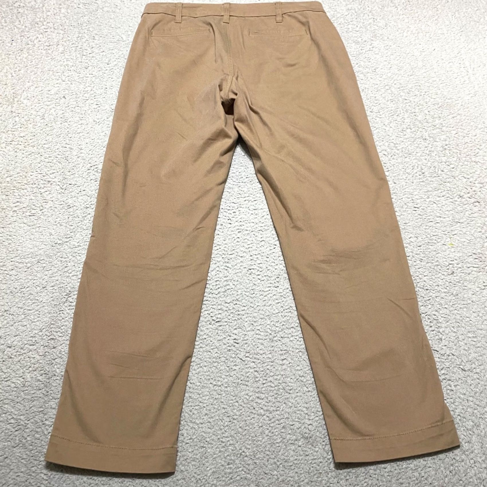 J.Crew J.CREW Pants Beige Straight Chino Mid Rise Regular 8 Womens Plain Beige Front Pockets Stretch Size 30" / US 8 / IT 44 - 2 Thumbnail