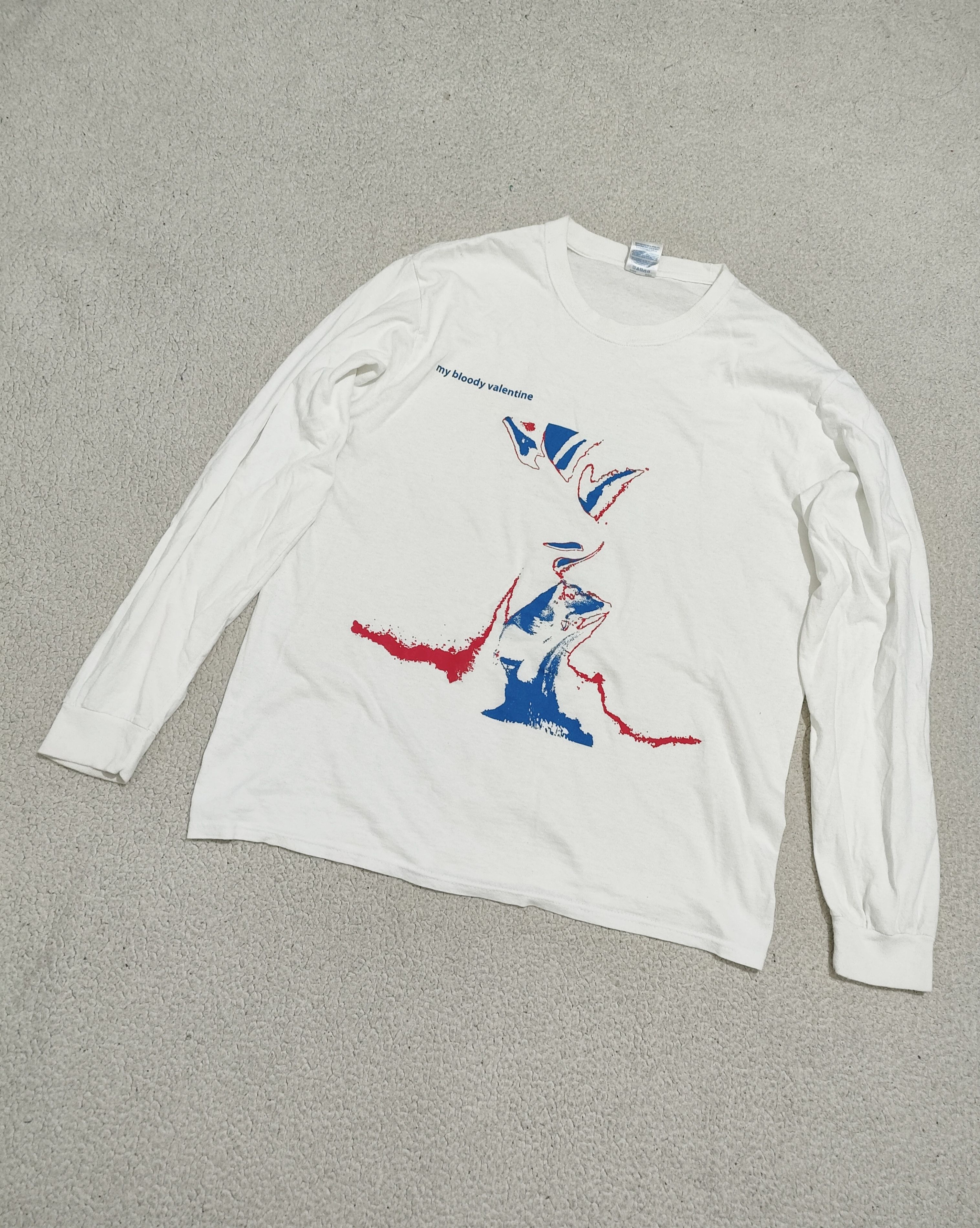 Band Tees Mid 00s MY BLOODY VALENTINE GLIDER LS T-Shirt Shoegaze Size US L / EU 52-54 / 3 - 2 Thumbnail