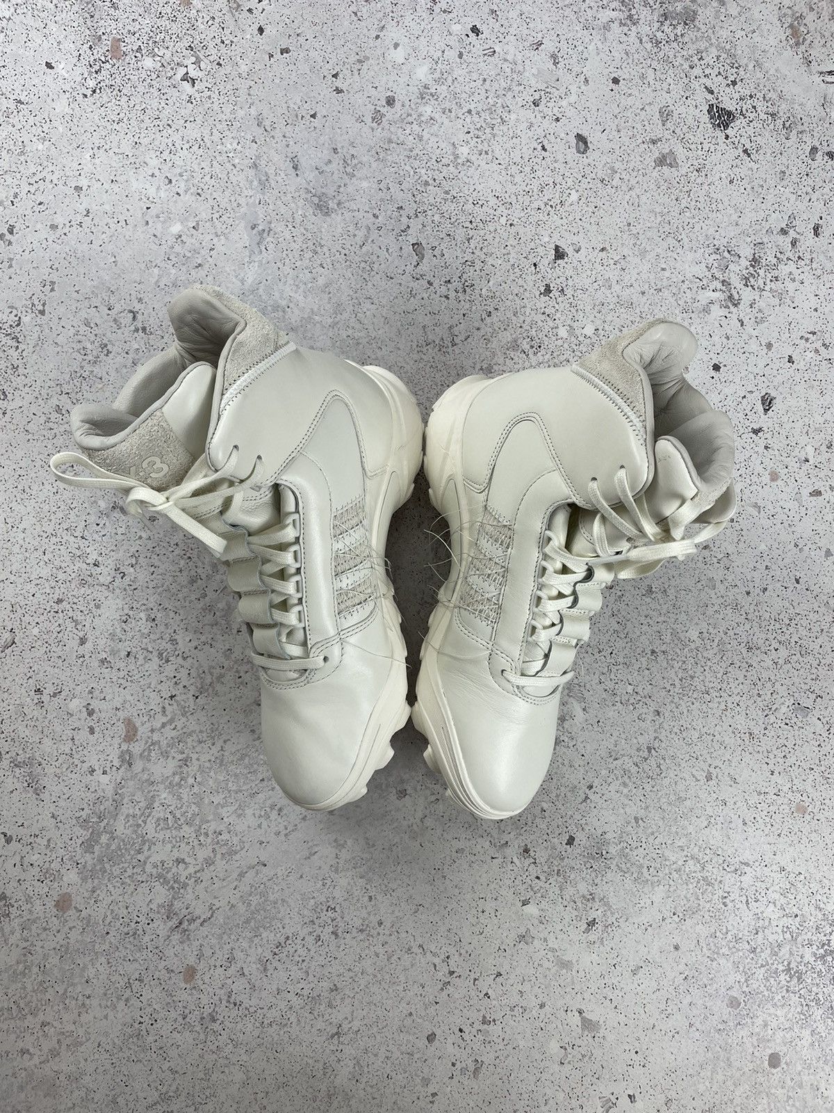 Adidas Y-3 Yohji Yamamoto GSG9 White Boots Size 7.5