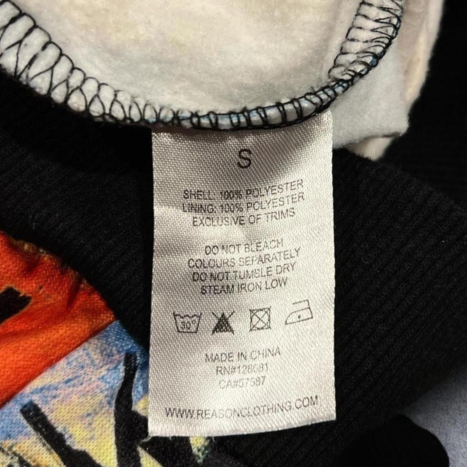Reason Reason x Jean-Michel Basquiat Multicolor AOP Graphic Hoodie Size US S / EU 44-46 / 1 - 7 Thumbnail