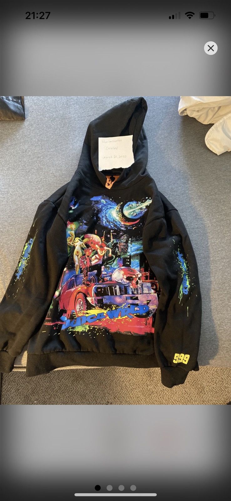 Vlone Vlone Juicewrld Hoodie Size US L / EU 52-54 / 3 - 6 Thumbnail