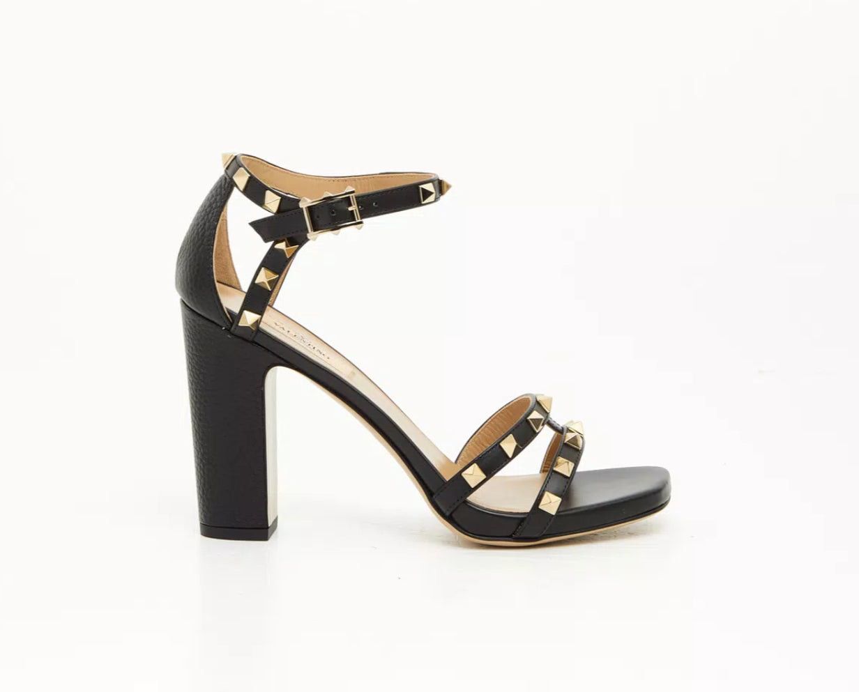 Valentino Rockstud Elk Print 100mm Sandals SIZE 39
