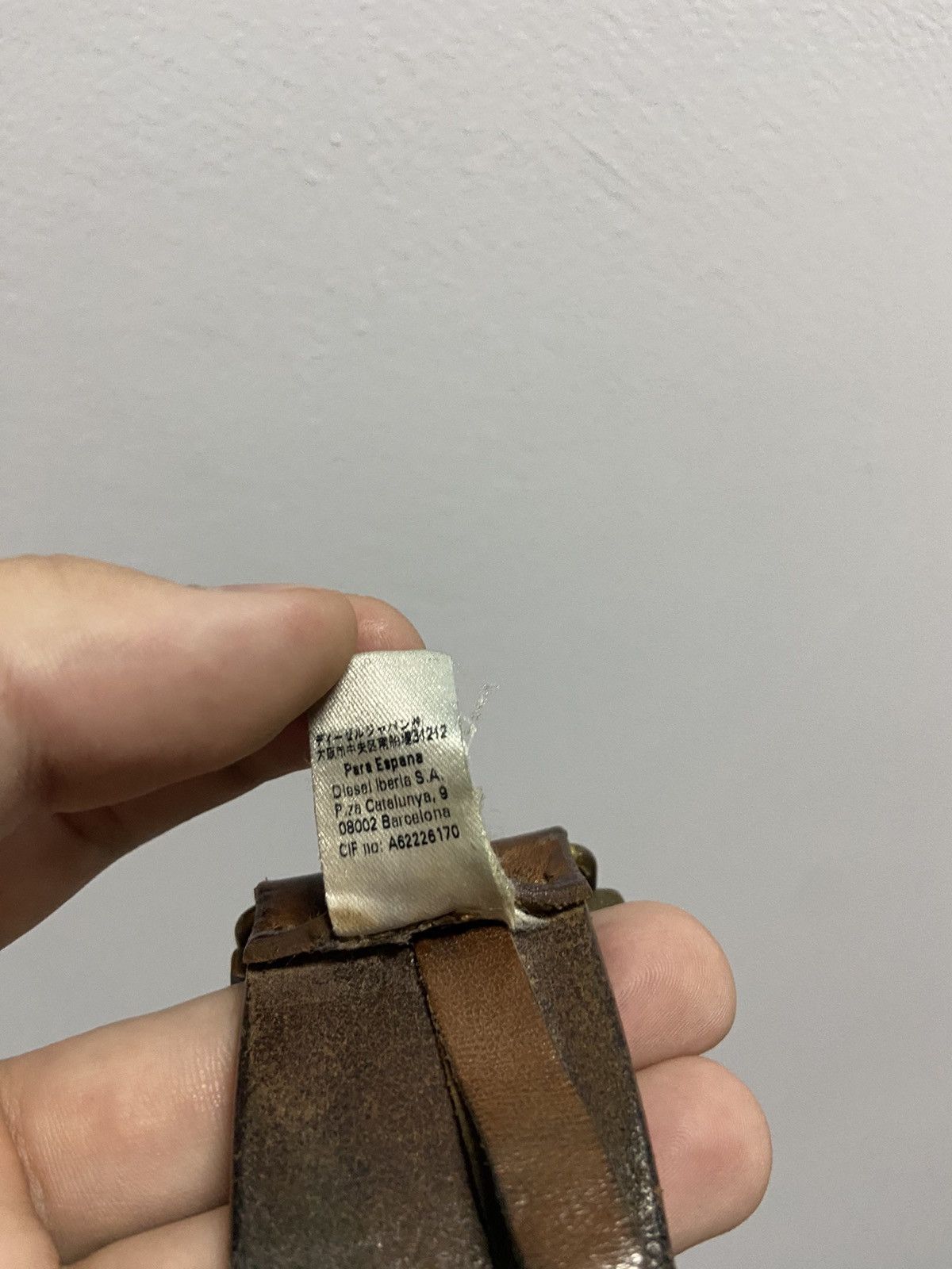 Diesel × Vintage Diesel belt leather vintage made in Italy avant Garde Size ONE SIZE - 9 Thumbnail