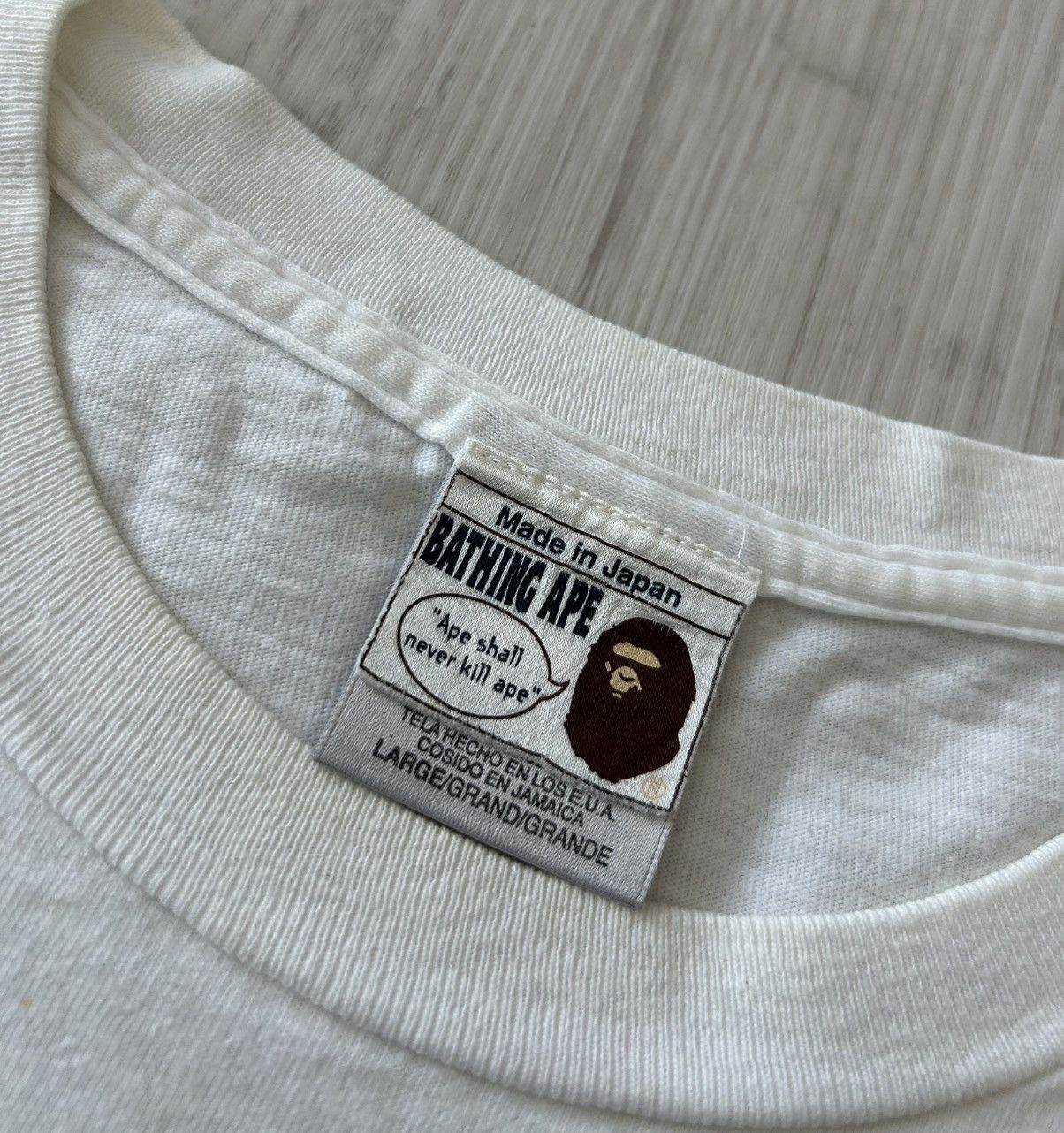 Bape VERY RARE OG 1996 A BATHING APE X PLANET OF THE APES MANHUNT Size US L / EU 52-54 / 3 - 4 Thumbnail