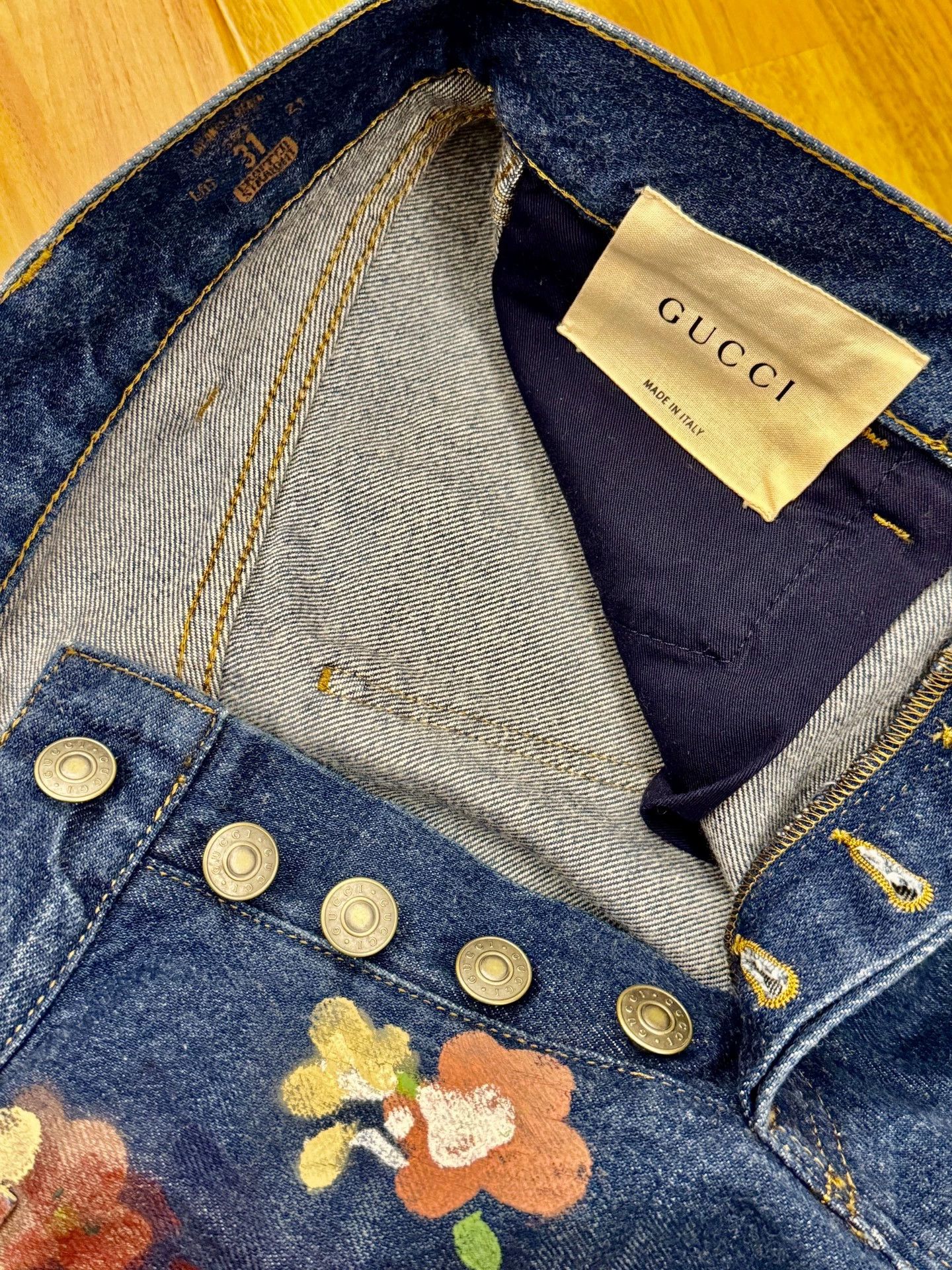 Gucci Gucci 17ss floral archive jeans Size US 31 - 4 Thumbnail