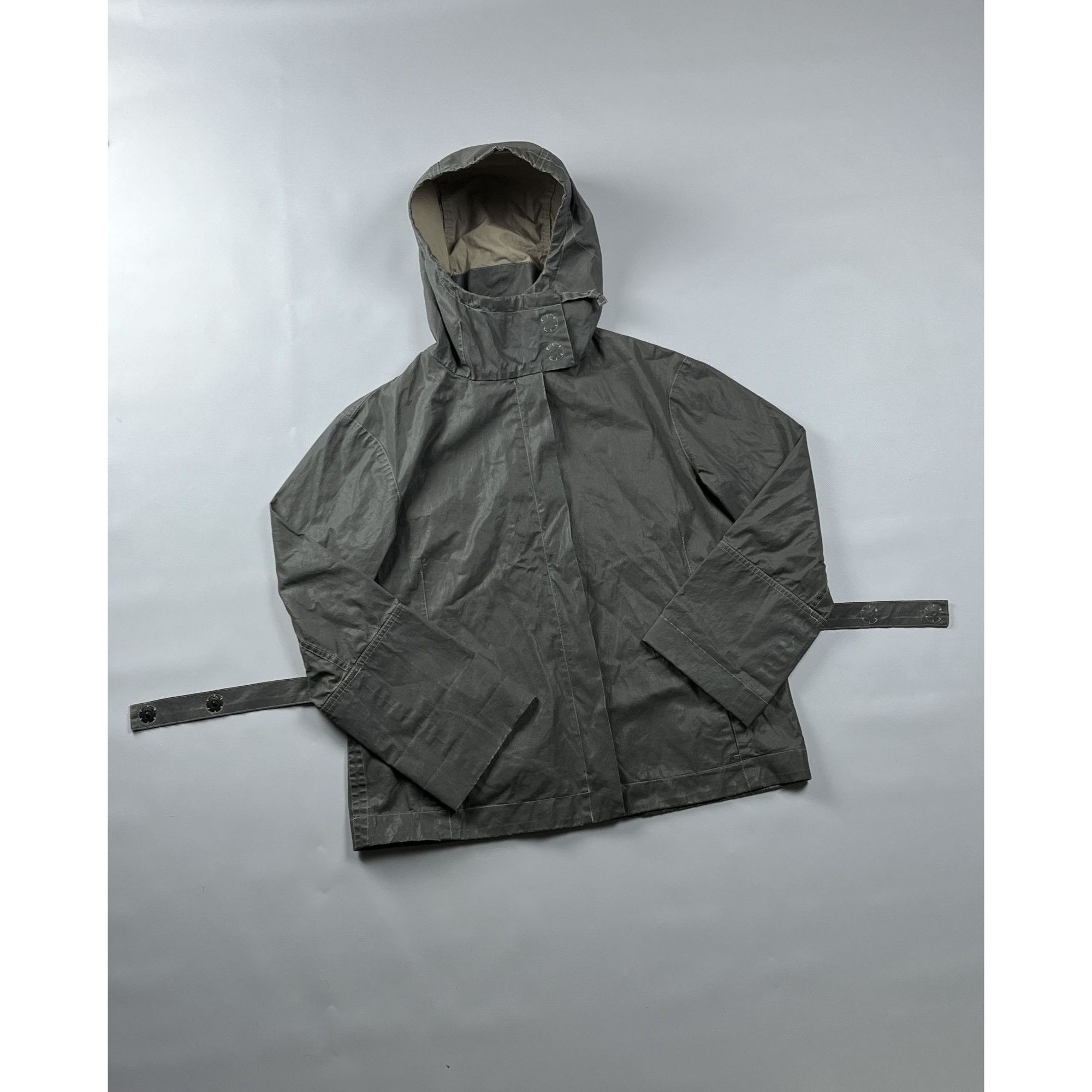 Annette Gortz Annette Görtz Gray & Beige Zip-Up RainJacket Size M / US 6-8 / IT 42-44 - 1 Thumbnail