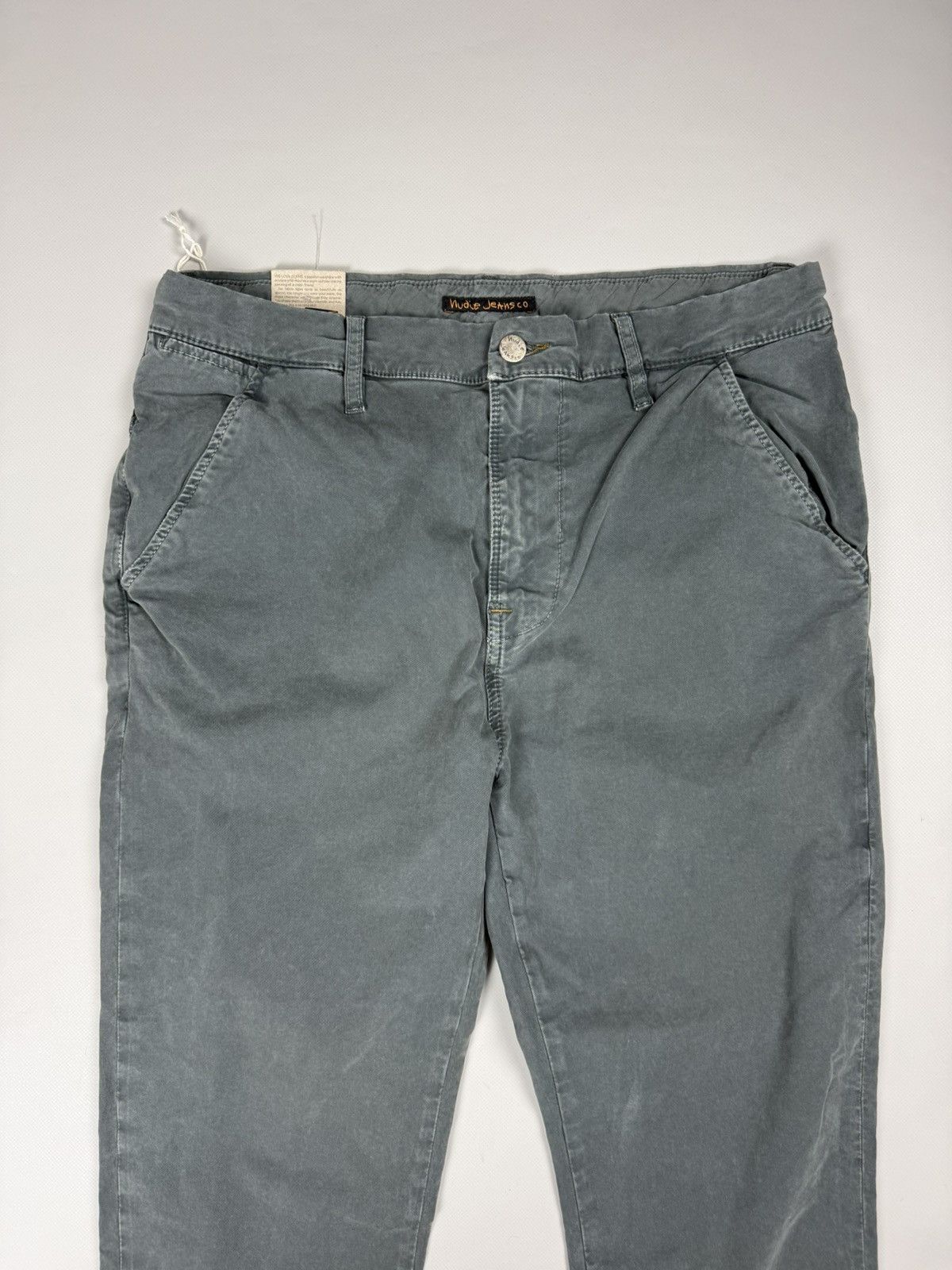 Nudie Jeans BNWT! Nudie Jeans Khaki Slim Concreted Chino Pants Trousers Size US 32 / EU 48 - 5 Thumbnail