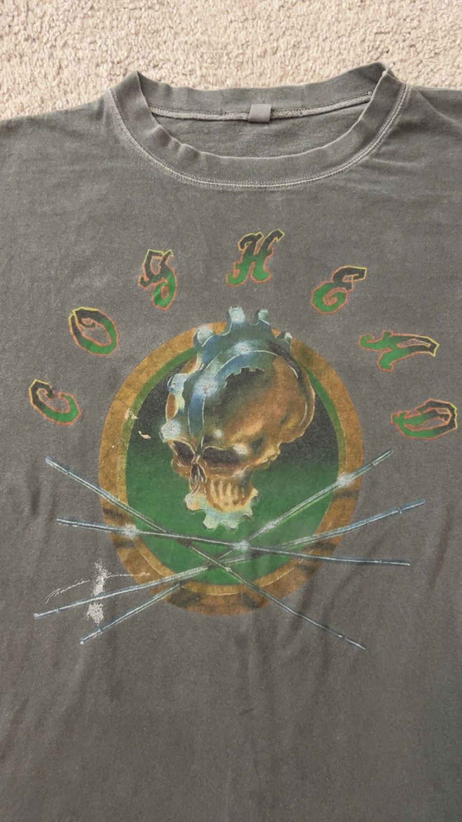 image of Grateful Dead Coghead Gary Fisher in Grey, Men's (Size 2XL)