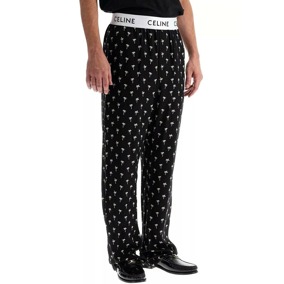 Celine o1w1db10526 2V90V4 Jogger & Sweatpant in Black/White Size US 40 / EU 56 - 2 Thumbnail