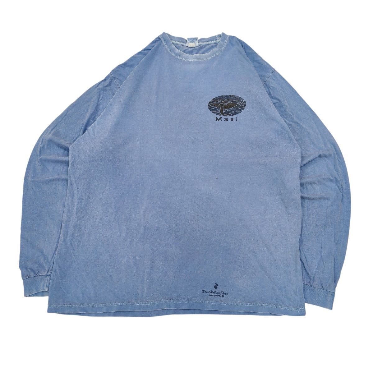 Vintage Vintage Y2K Crazy Shirts Blue Hawaii Dyed Long Sleeve Tee Size US L / EU 52-54 / 3 - 2 Thumbnail
