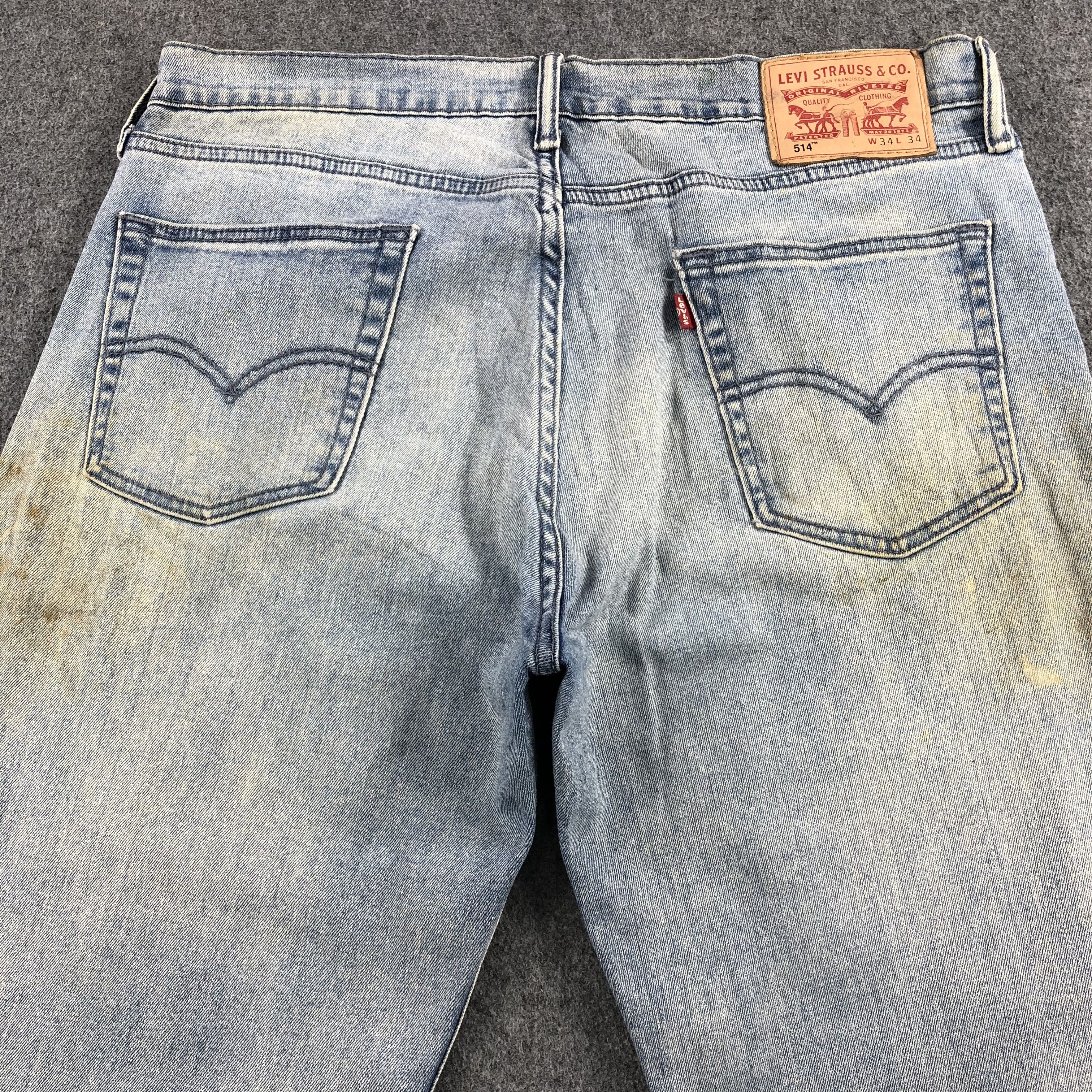 Levi's Vintage Light Wash Levis 514 Jeans-J1717 Size US 36 / EU 52 - 4 Thumbnail