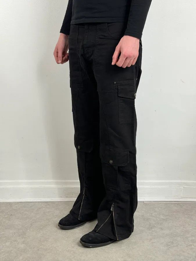 Versace 2000s Versace Utility Black Cargo Pants Size US 30 / EU 46 - 3 Thumbnail