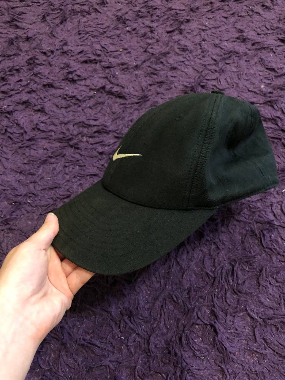Nike Hats Vintage Streetwear black Cap Nike Y2K big logo Size ONE SIZE - 8 Thumbnail