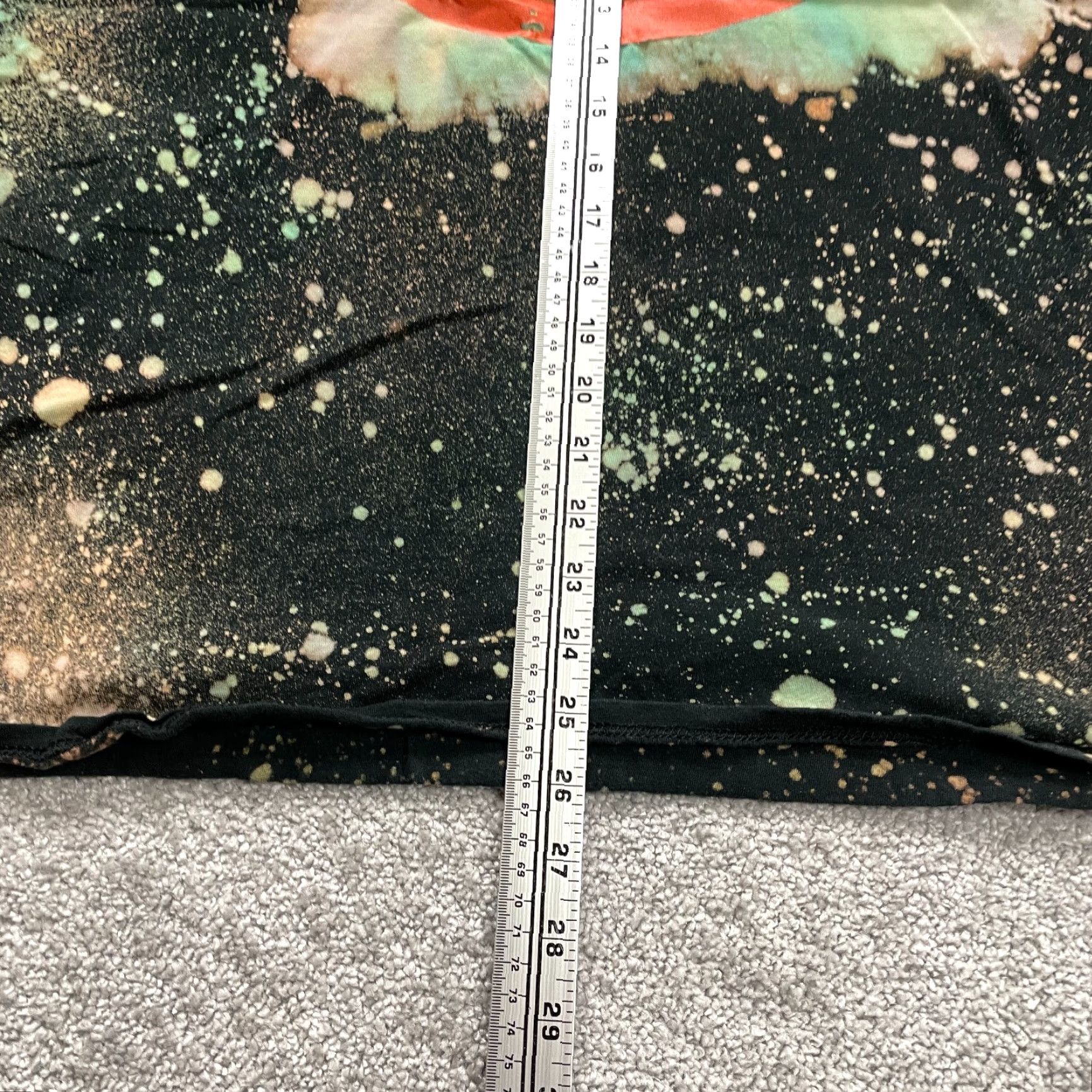 Fruit Of The Loom Fruit Of The Loom T-Shirt Men 2XL Black Crew Neck Short Sleeve Acid Wash Graphic Contemporary Retro Rock Polka Dot Classic Mens Size US XXL / EU 58 / 5 - 7 Thumbnail