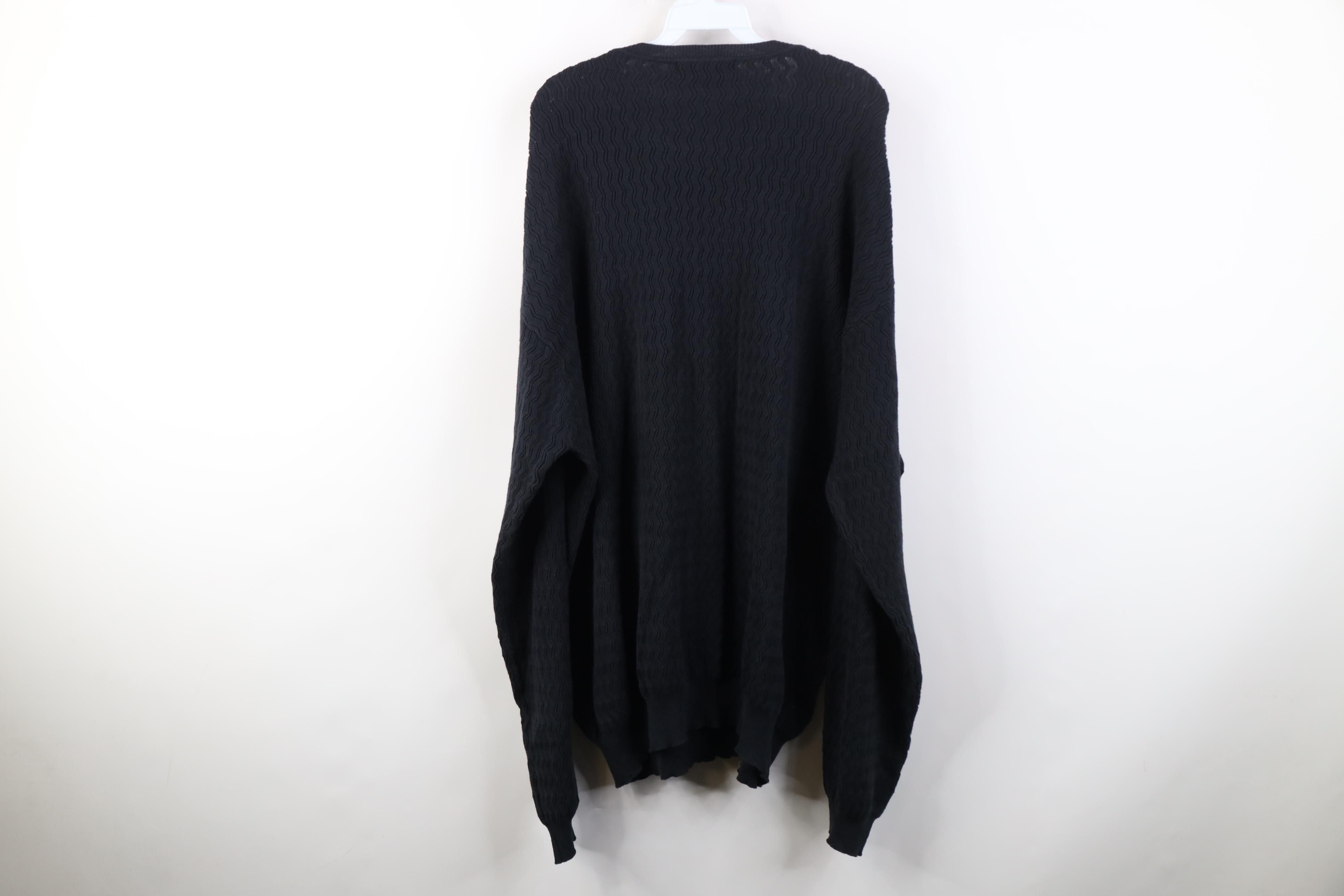 Vintage Vintage 90s Streetwear Blend Zig Zag Knit Crewneck Sweater Size US XXL / EU 58 / 5 - 10 Thumbnail